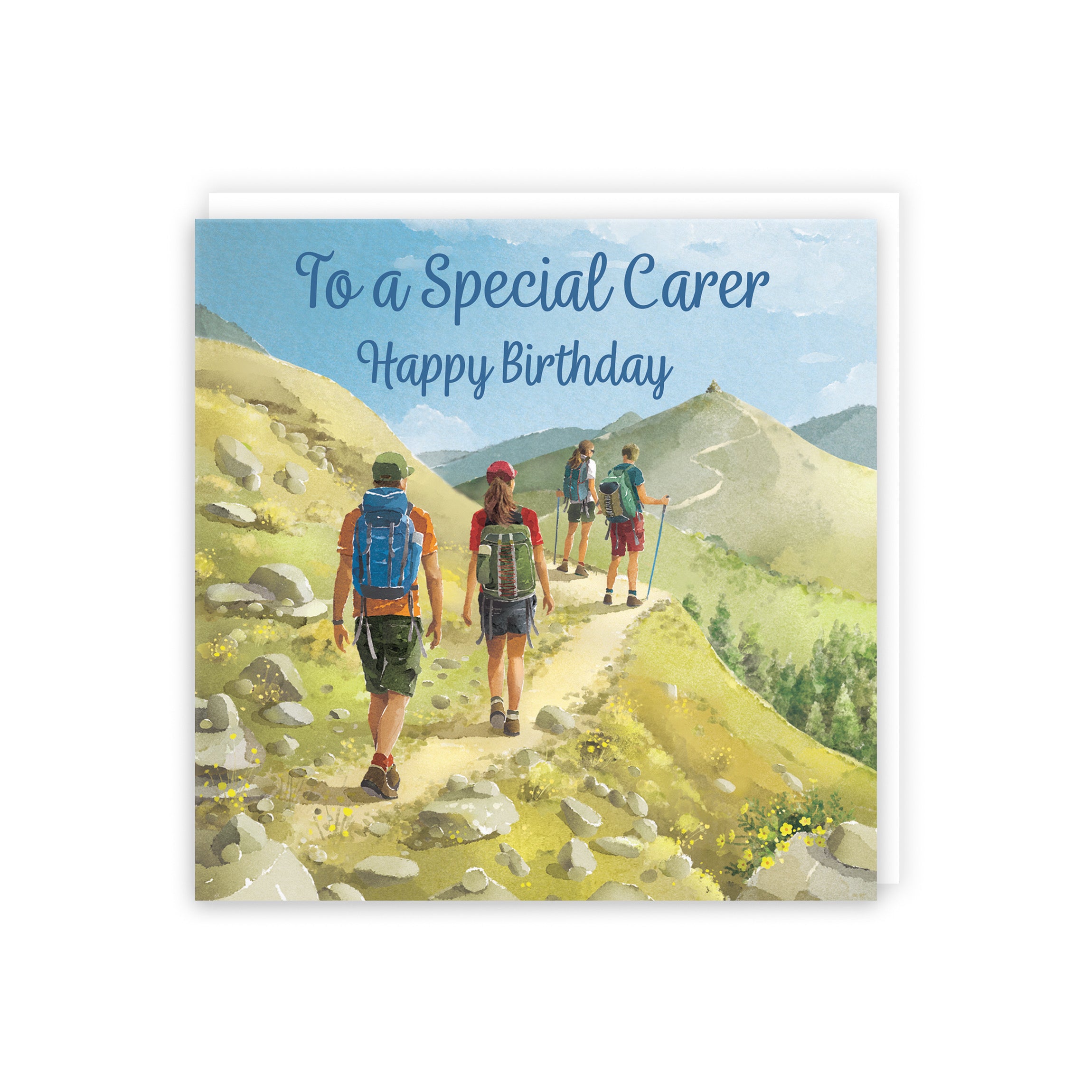 Carer Walking Birthday Card Milo's Gallery - Default Title (B0CR1S9NBB)