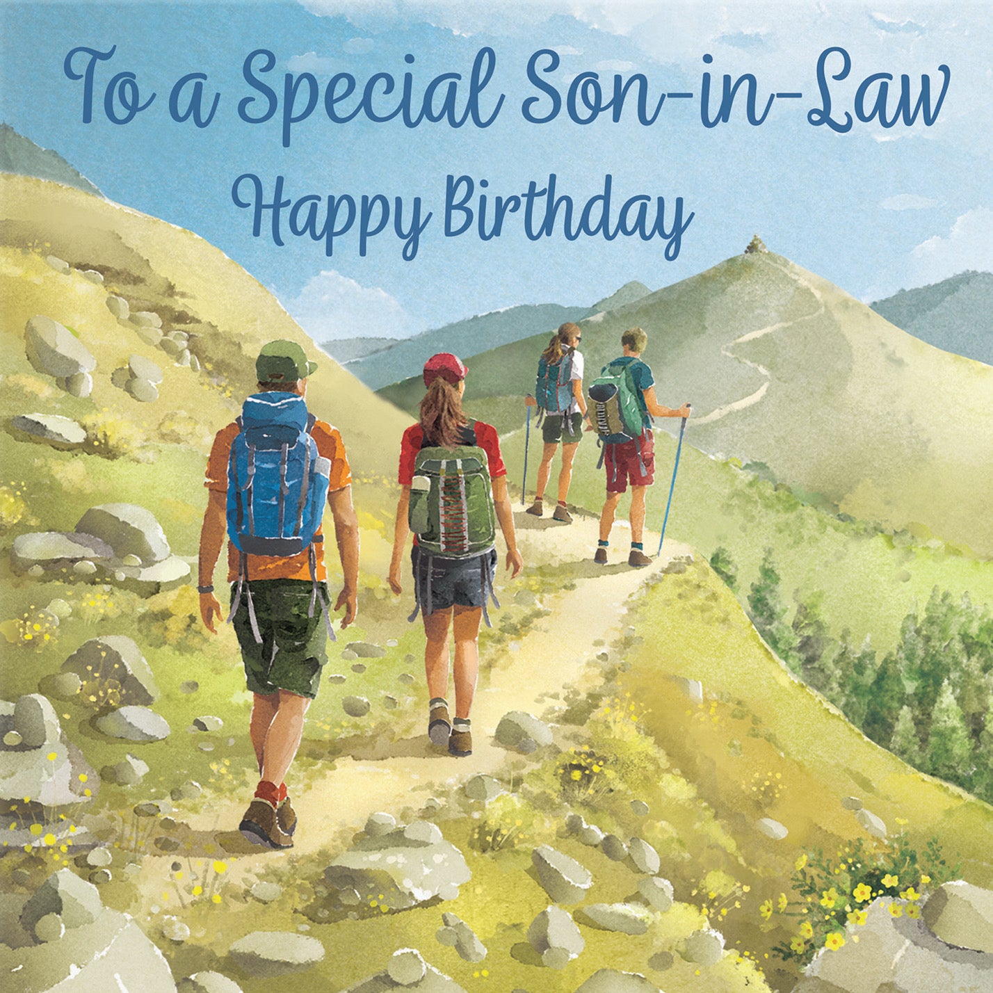 Son In Law Walking Birthday Card Milo's Gallery - Default Title (B0CR1SDL12)