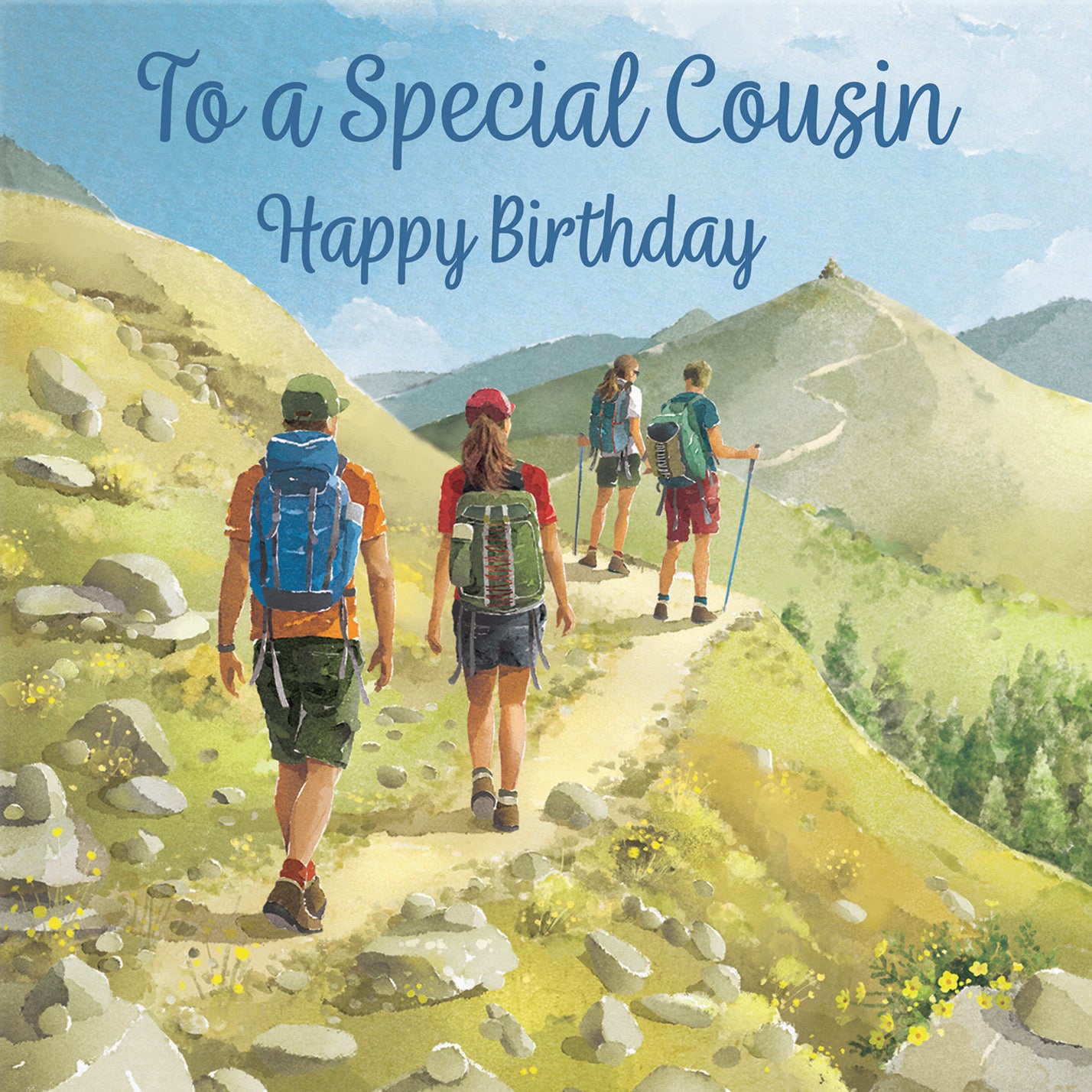 Cousin Walking Birthday Card Milo's Gallery - Default Title (B0CR1SFM98)