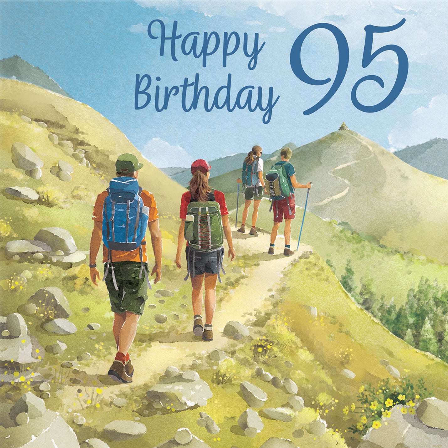 Walking 95th Birthday Card Milo's Gallery - Default Title (B0CR1SGTNY)