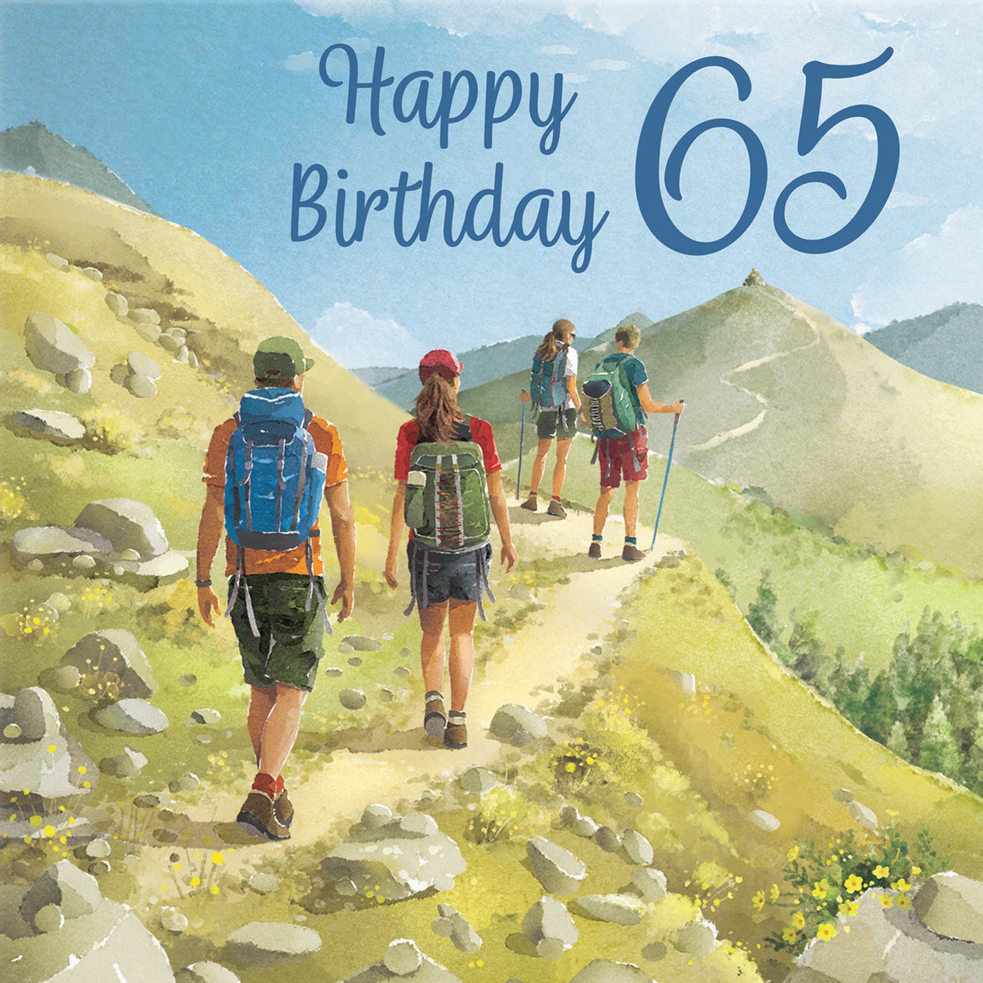 Walking 65th Birthday Card Milo's Gallery - Default Title (B0CR1SJGM7)