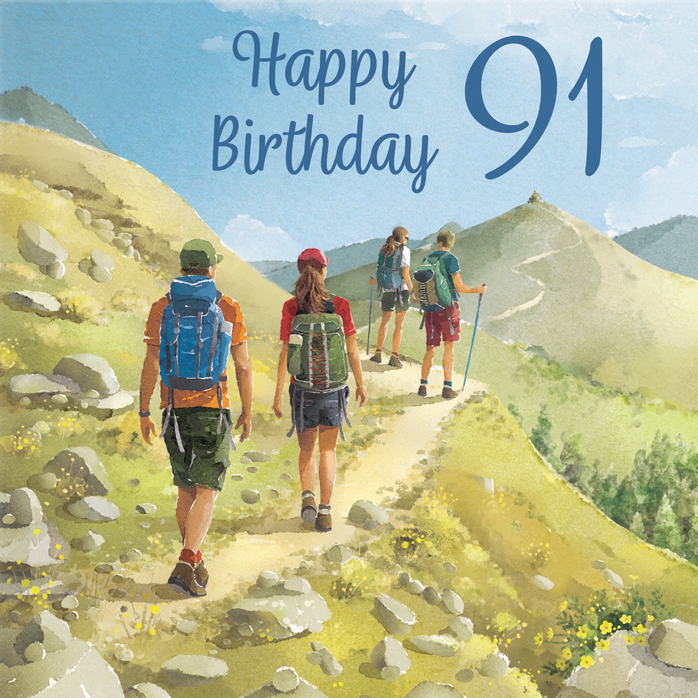 Walking 91st Birthday Card Milo's Gallery - Default Title (B0CR1SM3P9)