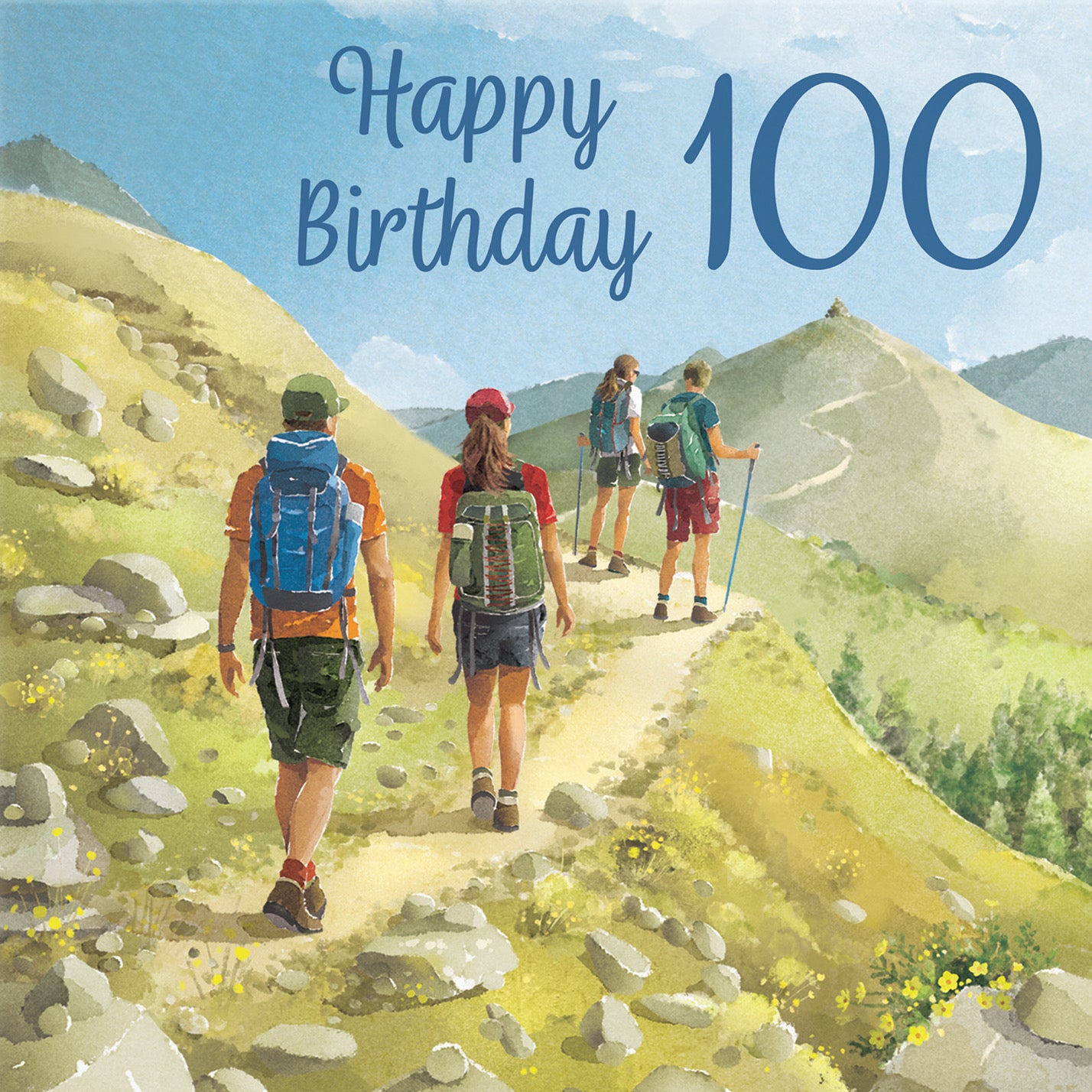 Walking 100th Birthday Card Milo's Gallery - Default Title (B0CR1SM3PB)