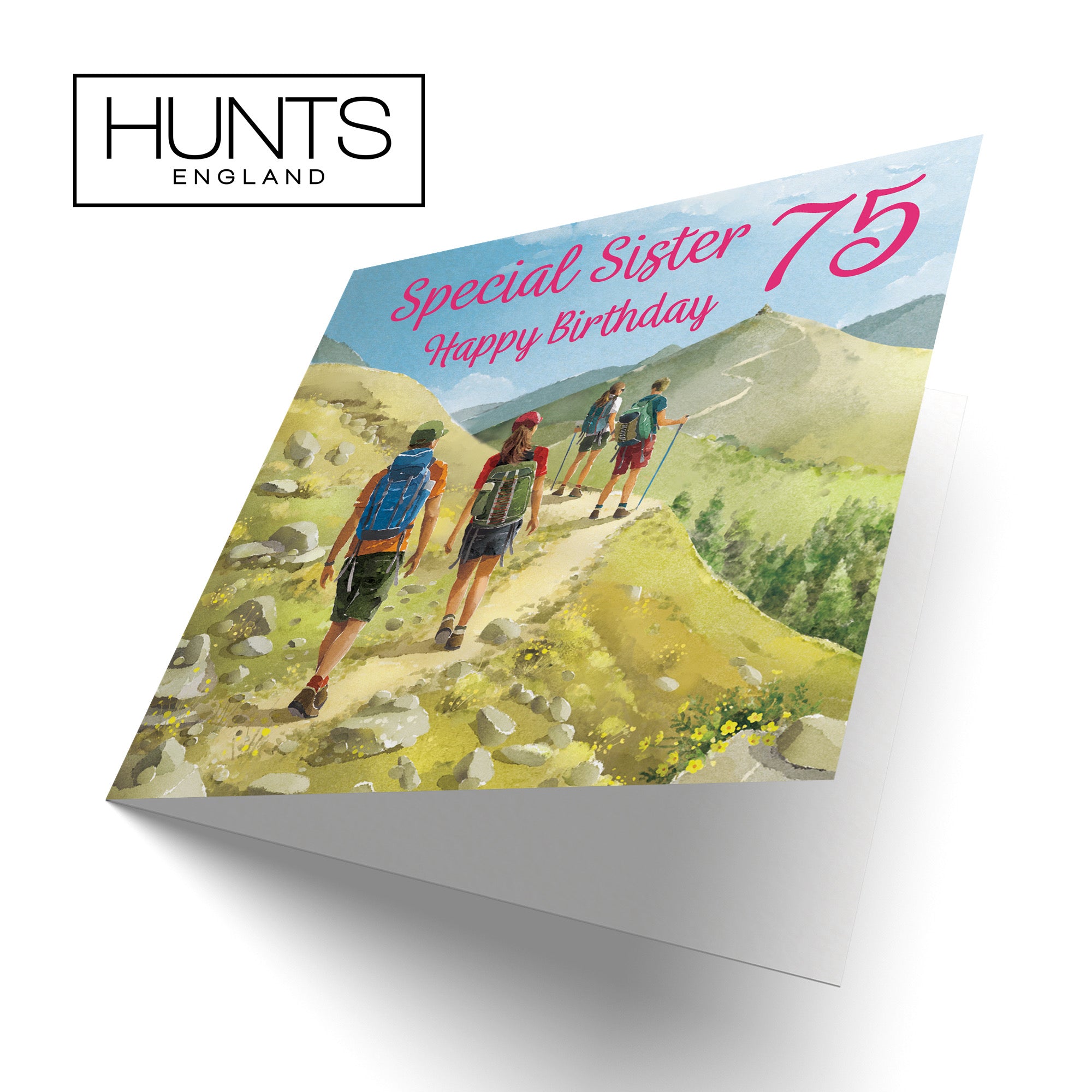 75th Sister Walking Birthday Card Milo's Gallery - Default Title (B0CR1SQHG1)