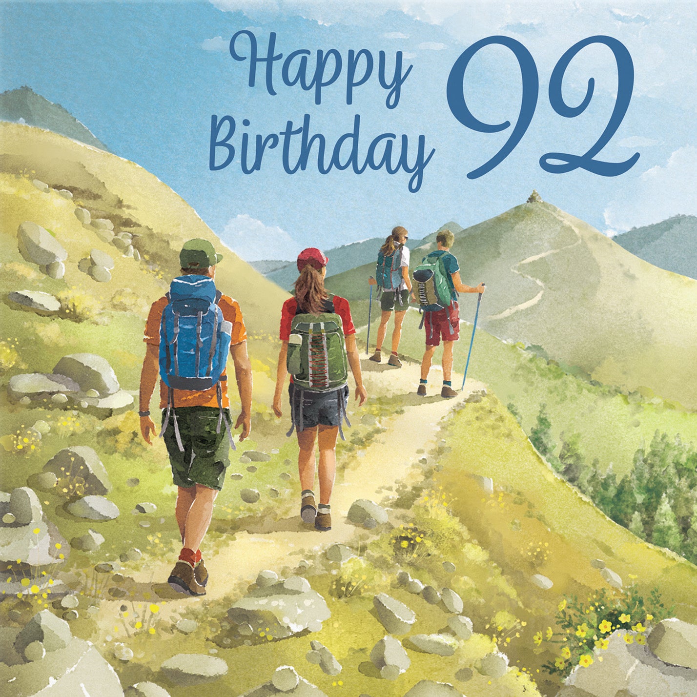 Walking 92nd Birthday Card Milo's Gallery - Default Title (B0CR1SR75K)