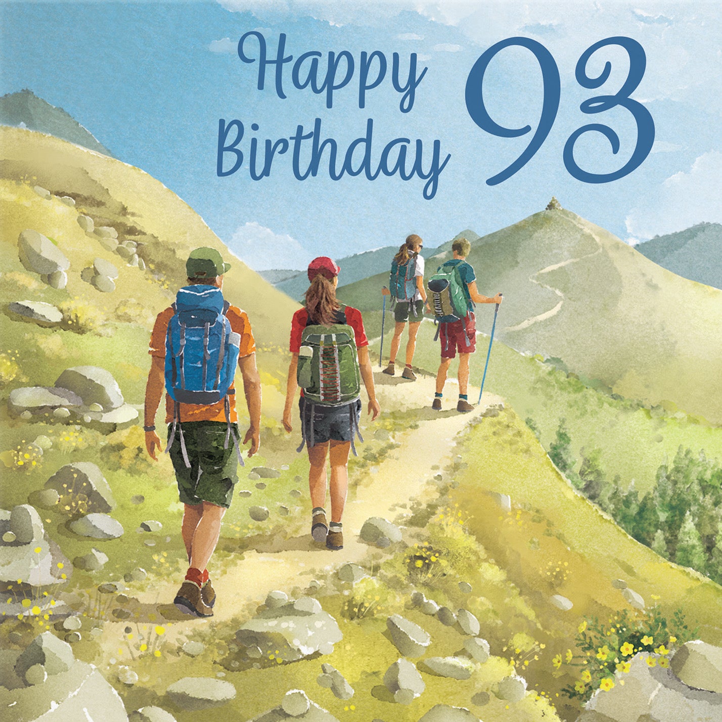 Walking 93rd Birthday Card Milo's Gallery - Default Title (B0CR1SRLGX)