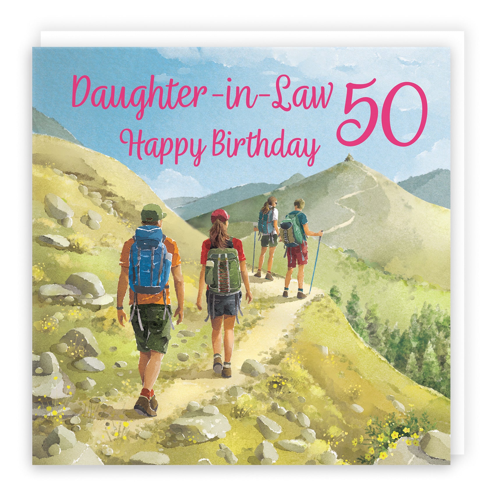 50th Daughter In Law Walking Birthday Card Milo's Gallery - Default Title (B0CR1SVJ8Y)