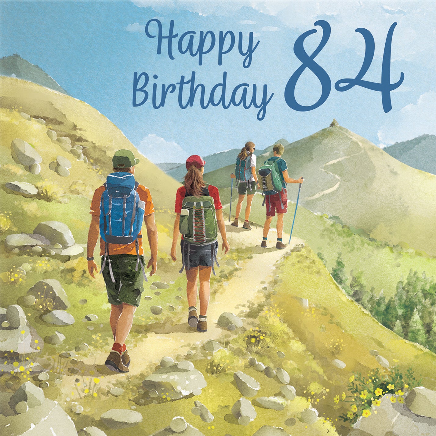 Walking 84th Birthday Card Milo's Gallery - Default Title (B0CR1T3MRB)