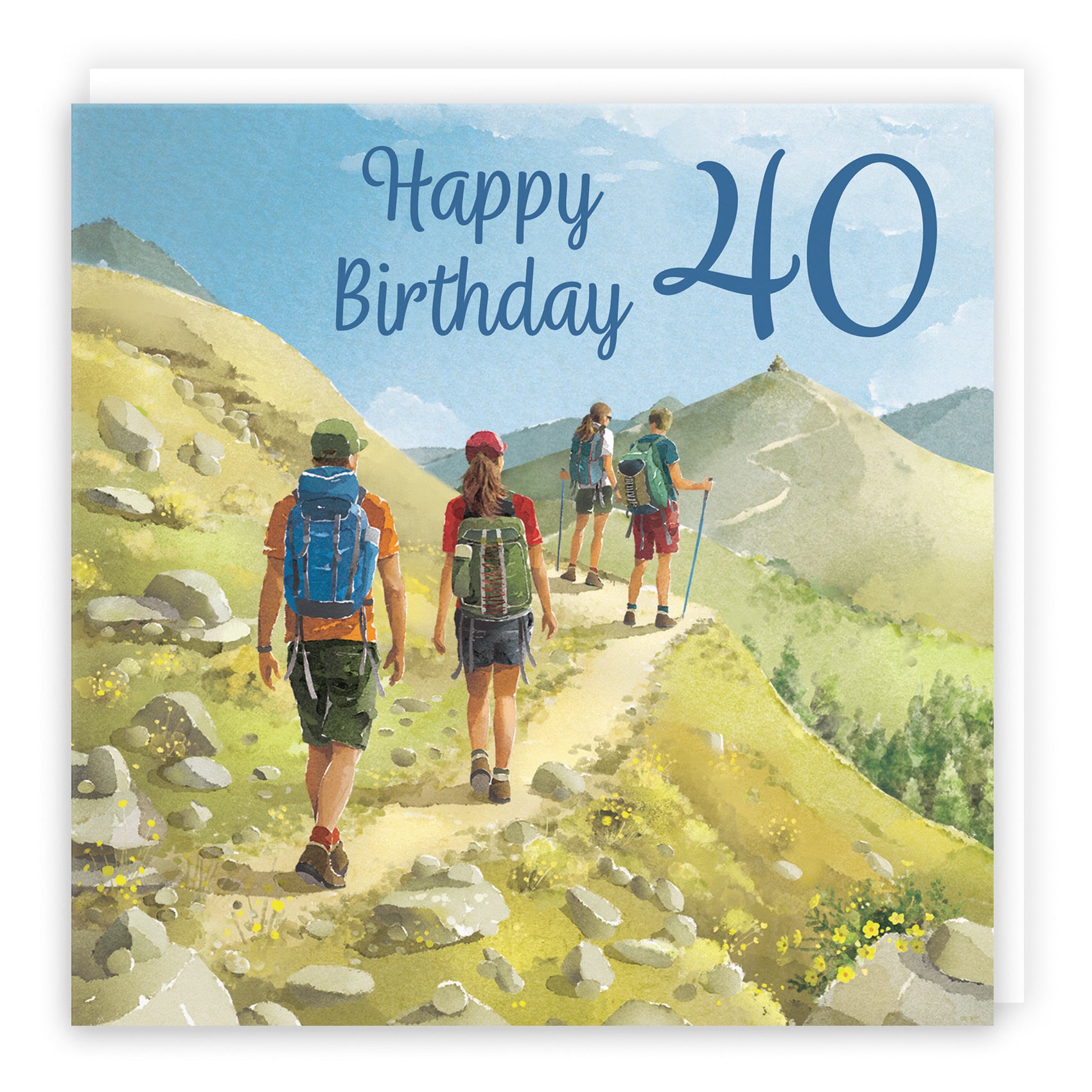 Walking 40th Birthday Card Milo's Gallery - Default Title (B0CR1T4ZHQ)