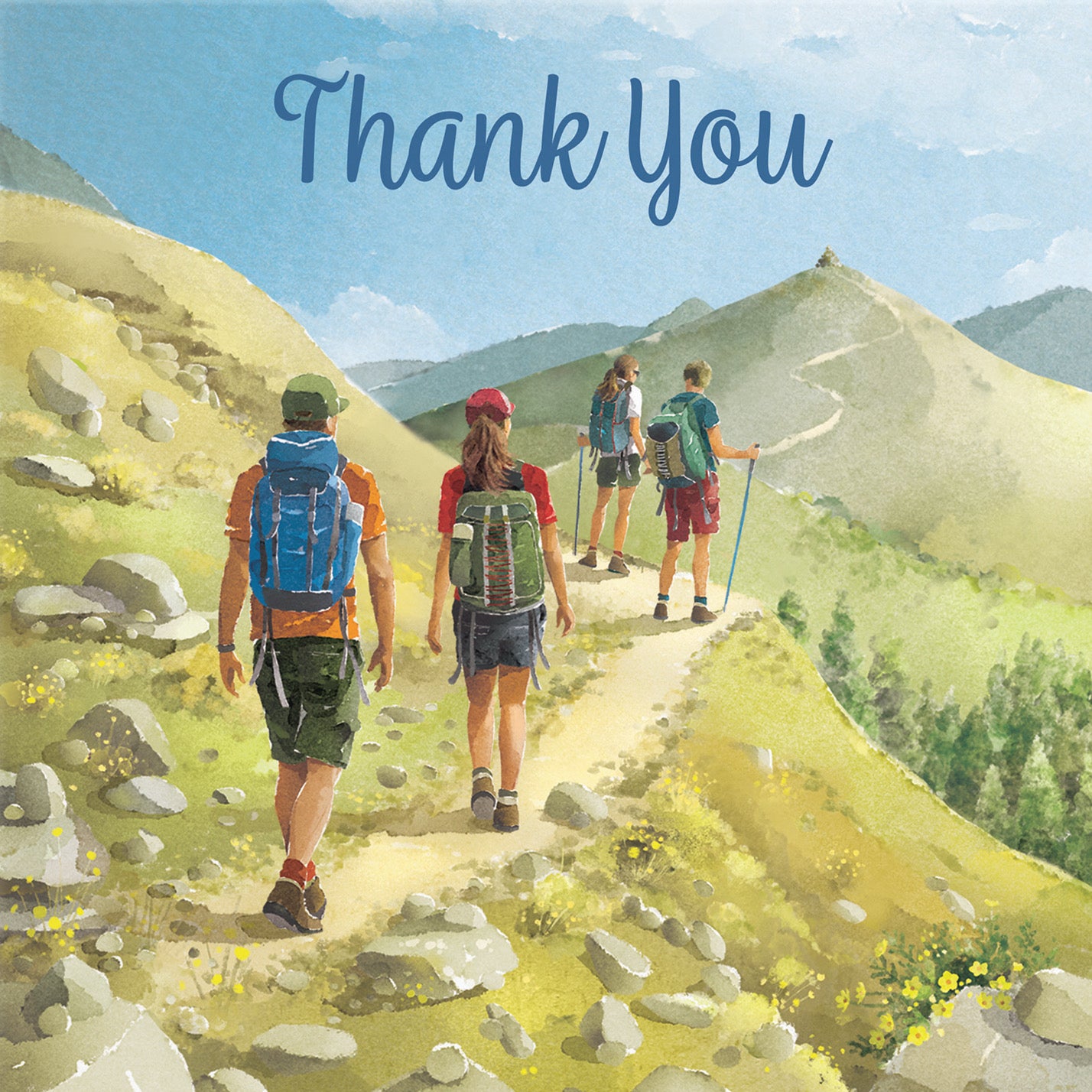 Walking Thank You Card Milo's Gallery - Default Title (B0CR1T57BJ)