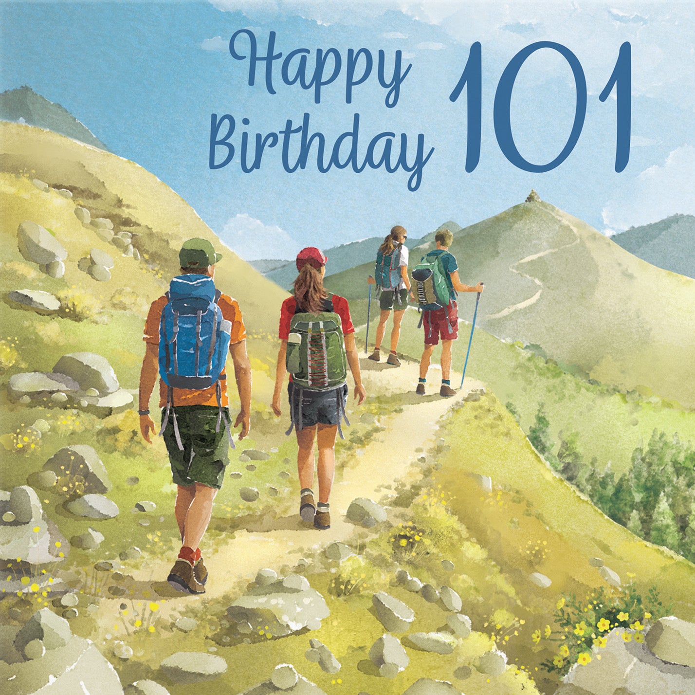 Walking 101st Birthday Card Milo's Gallery - Default Title (B0CR1T7VHQ)