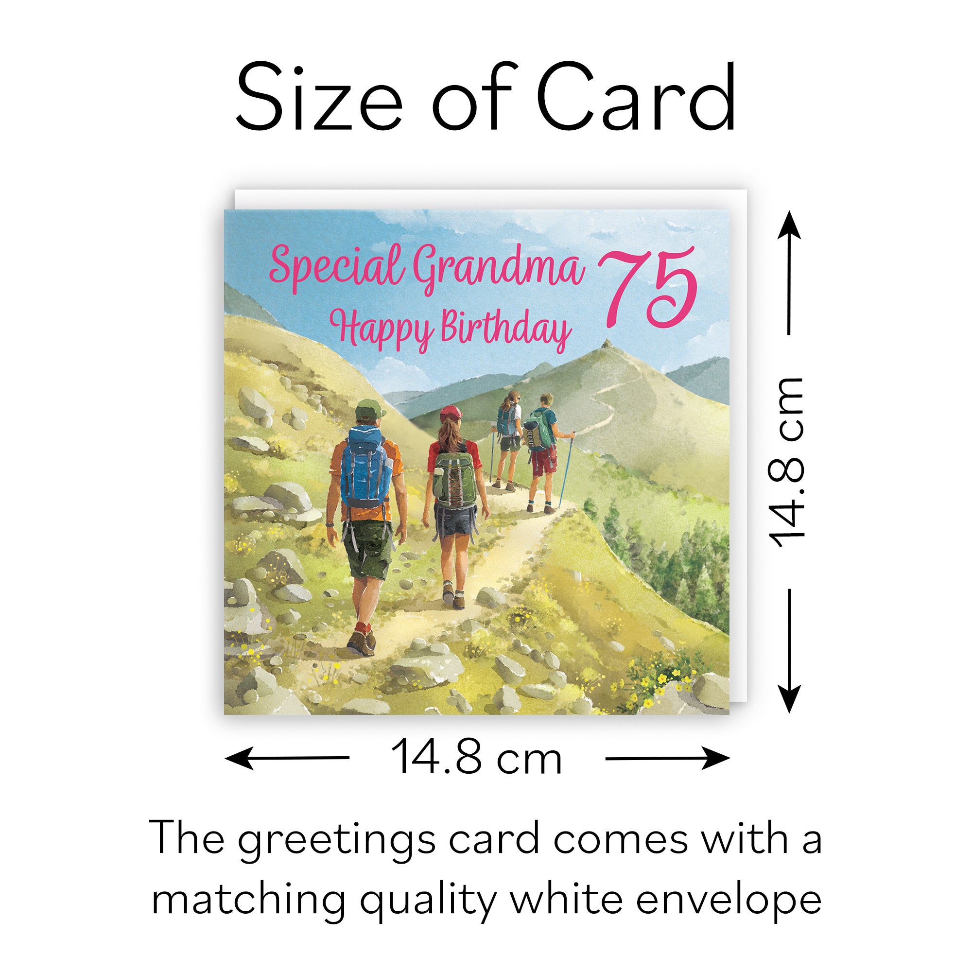 75th Grandma Walking Birthday Card Milo's Gallery - Default Title (B0CR1T7WP4)