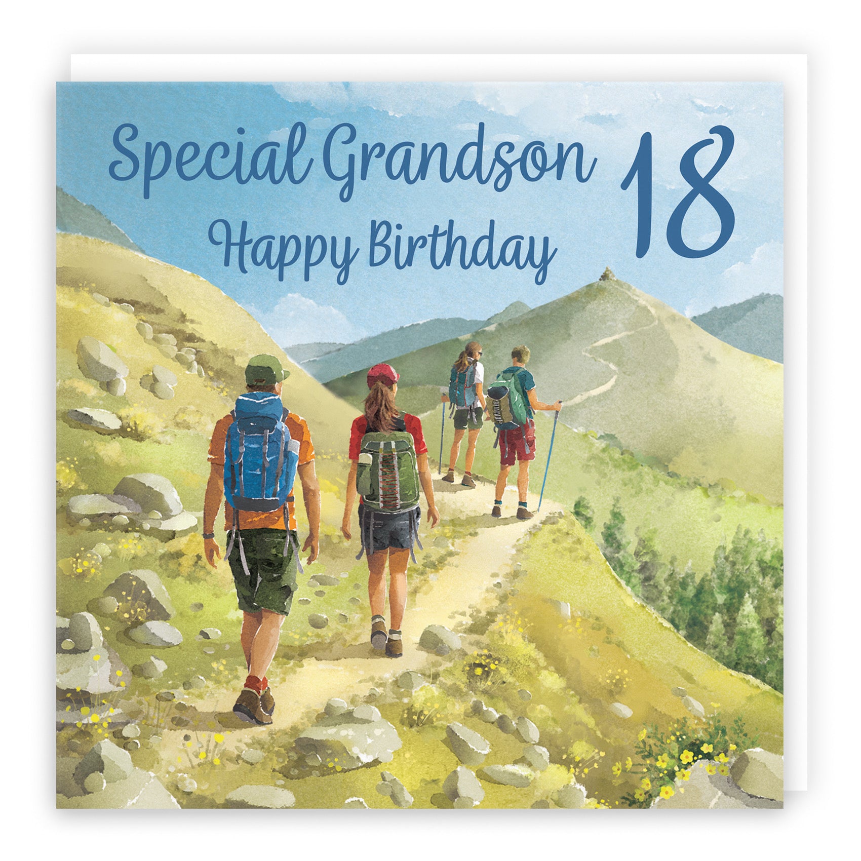 18th Grandson Walking Birthday Card Milo's Gallery - Default Title (B0CR1TCYSQ)