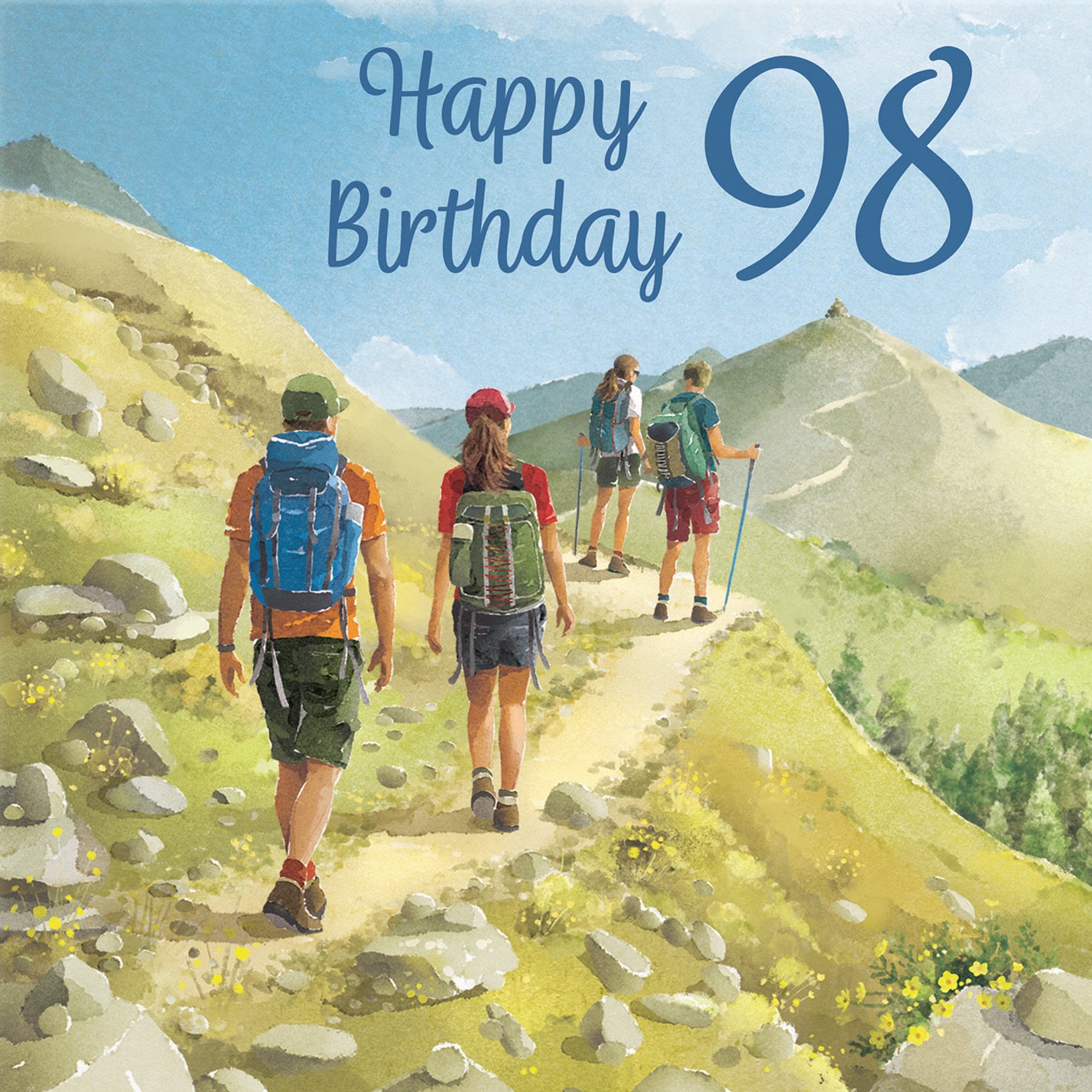 Walking 98th Birthday Card Milo's Gallery - Default Title (B0CR1TF6M2)