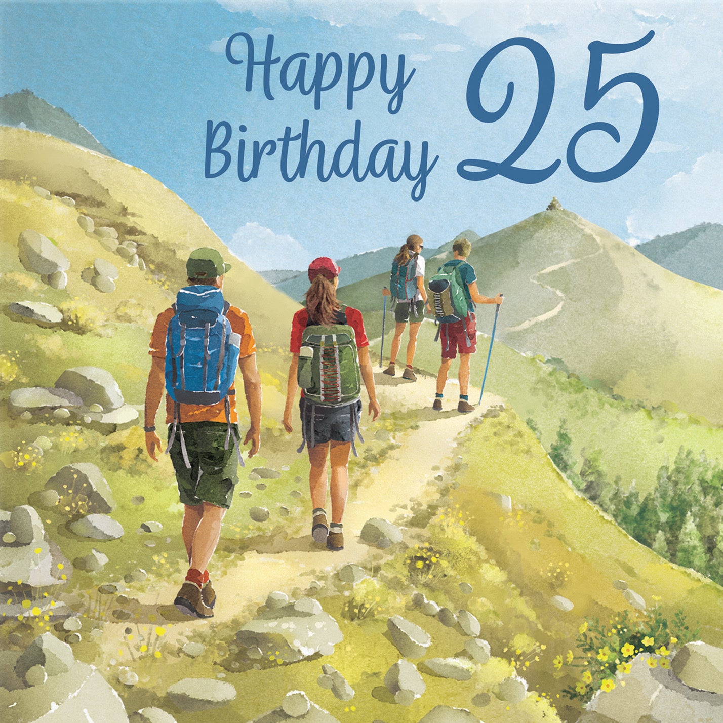 Walking 25th Birthday Card Milo's Gallery - Default Title (B0CR1TG3KG)