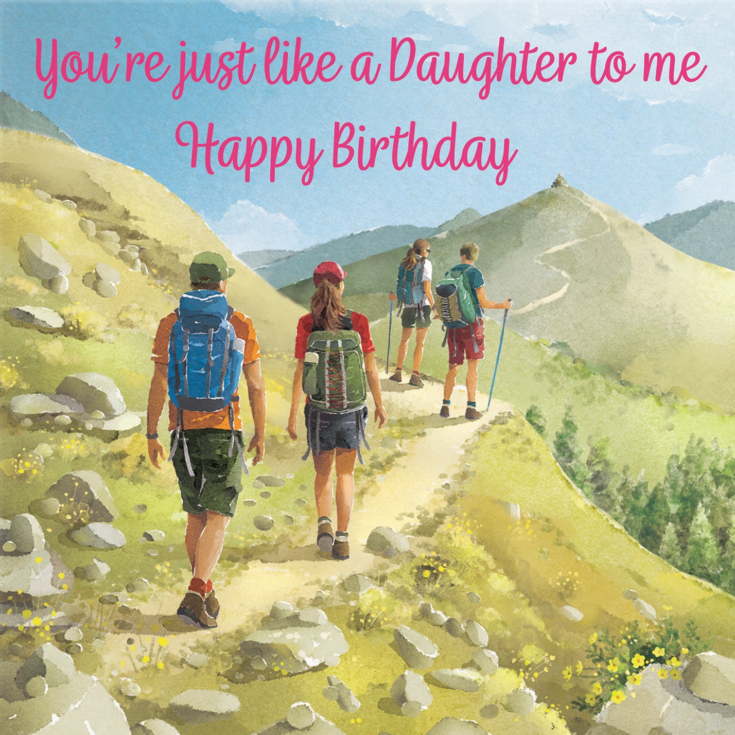 Like A Daughter Walking Birthday Card Milo's Gallery - Default Title (B0CR1THM96)