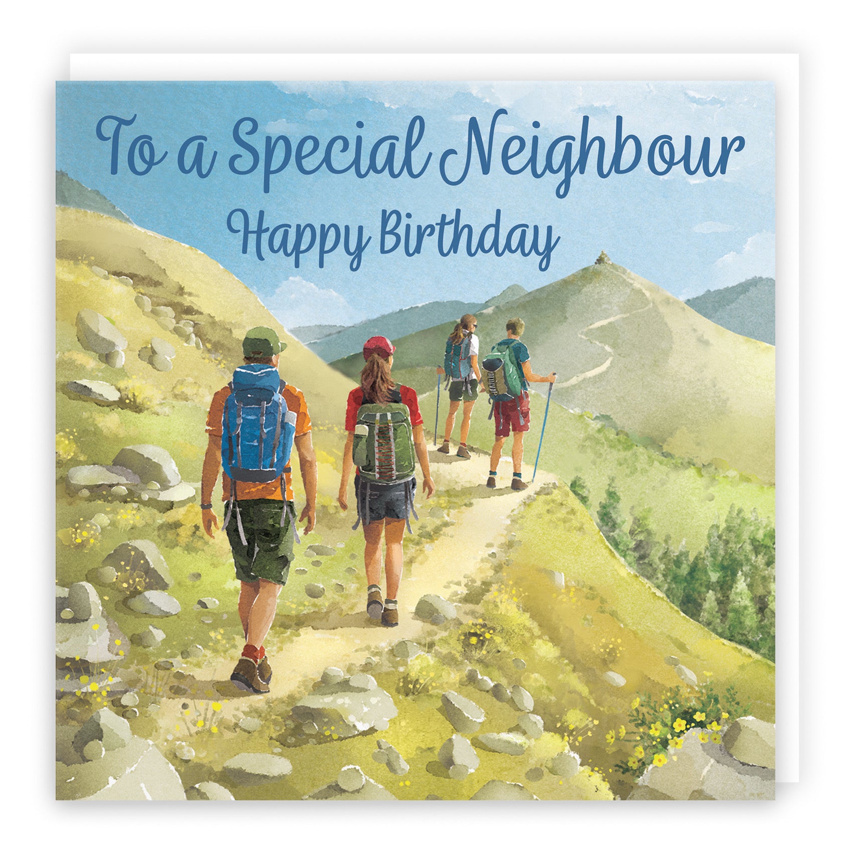 Neighbour Walking Birthday Card Milo's Gallery - Default Title (B0CR1TP7XG)