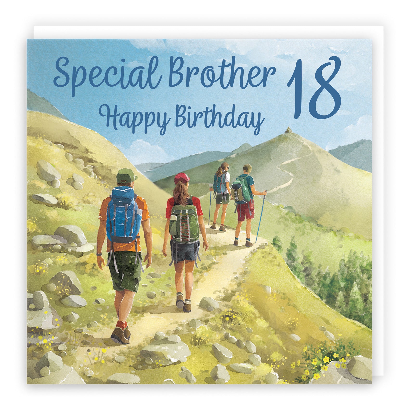 18th Brother Walking Birthday Card Milo's Gallery - Default Title (B0CR1TS4LC)