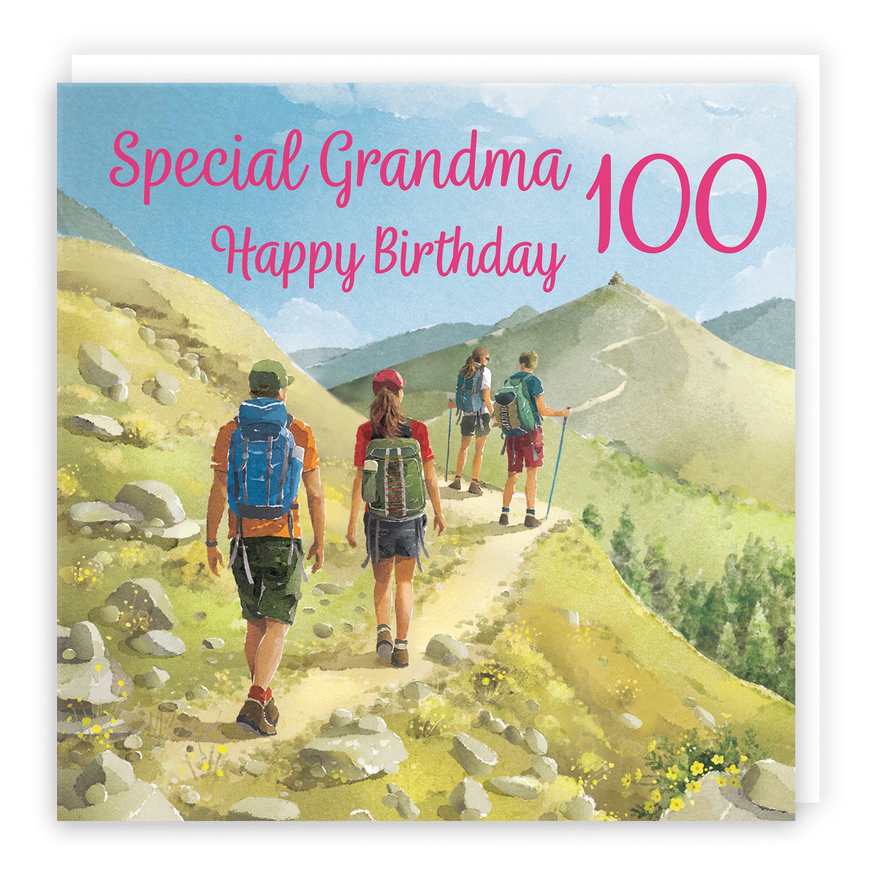 100th Grandma Walking Birthday Card Milo's Gallery - Default Title (B0CR1TWZQQ)