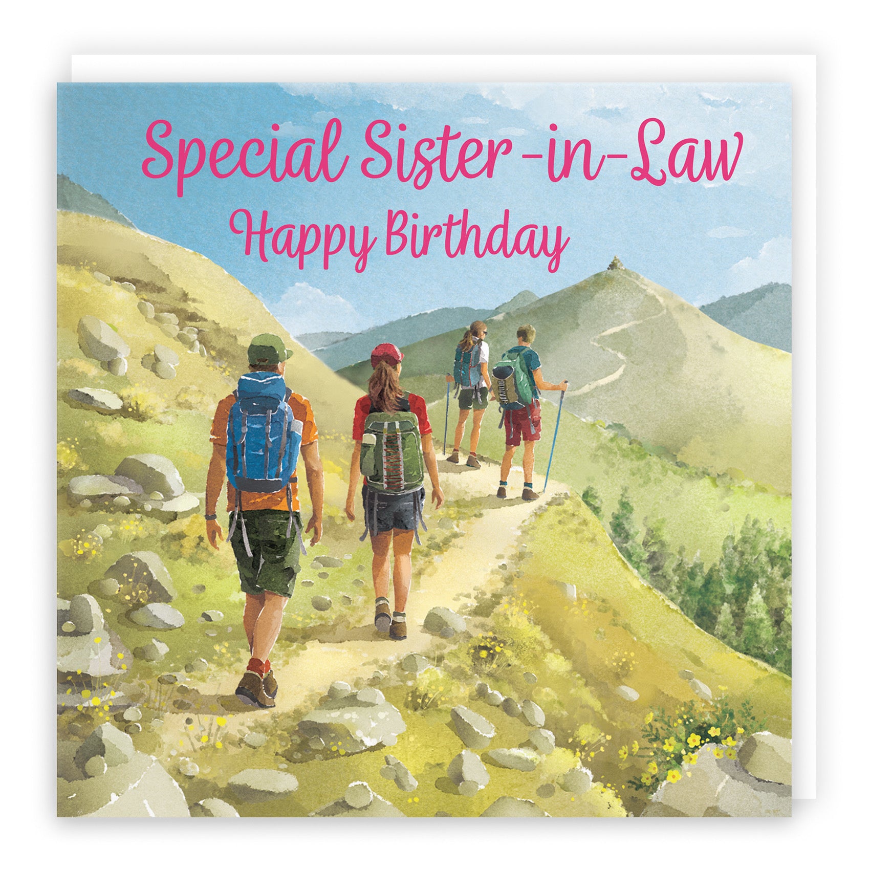 Sister In Law Walking Birthday Card Milo's Gallery - Default Title (B0CR1V3JMJ)