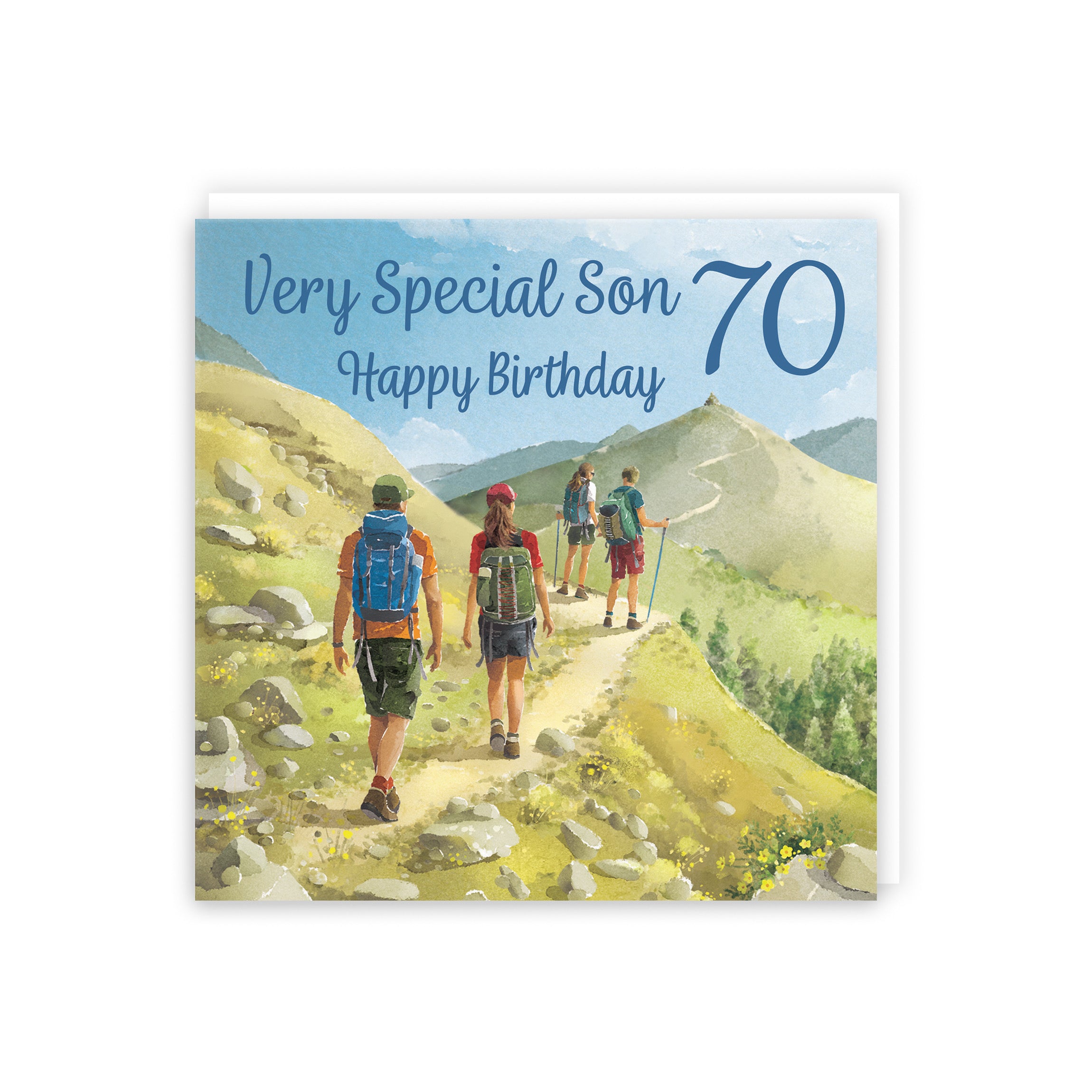 70th Son Walking Birthday Card Milo's Gallery - Default Title (B0CR1V4JWX)