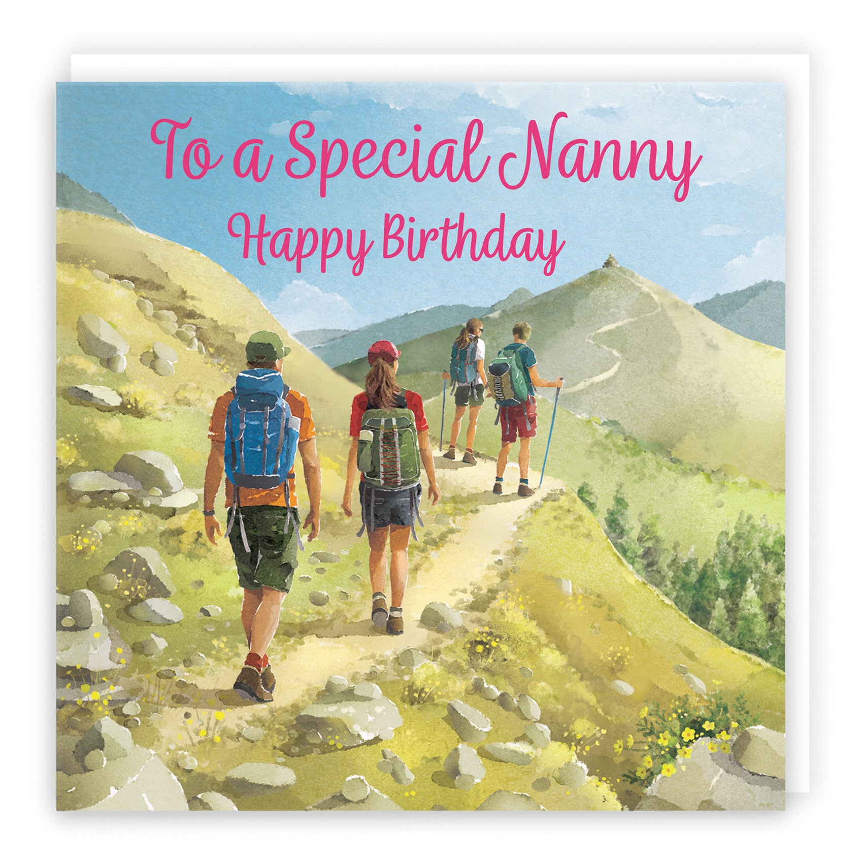 Nanny Walking Birthday Card Milo's Gallery - Default Title (B0CR1V723K)