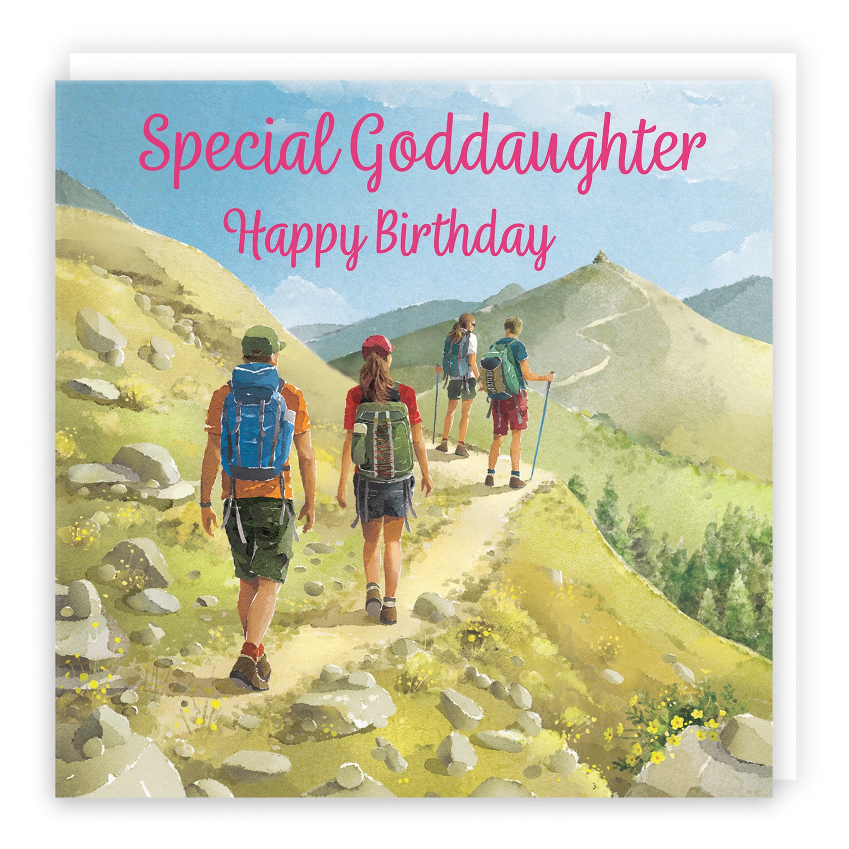 Goddaughter Walking Birthday Card Milo's Gallery - Default Title (B0CR1VB8JM)