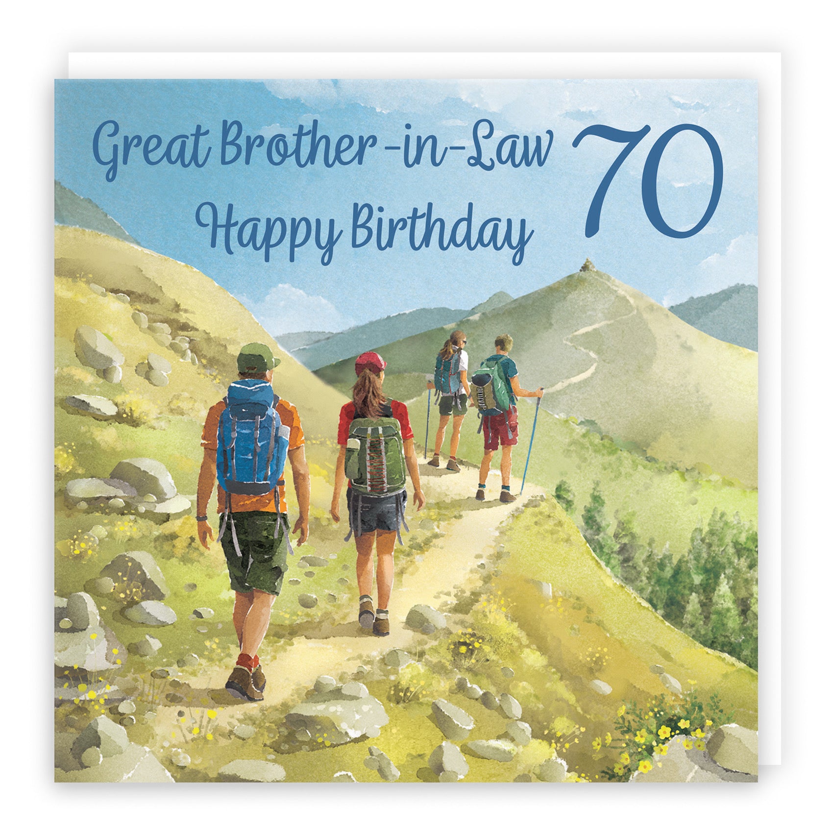 70th Brother In Law Walking Birthday Card Milo's Gallery - Default Title (B0CR1VBPLS)