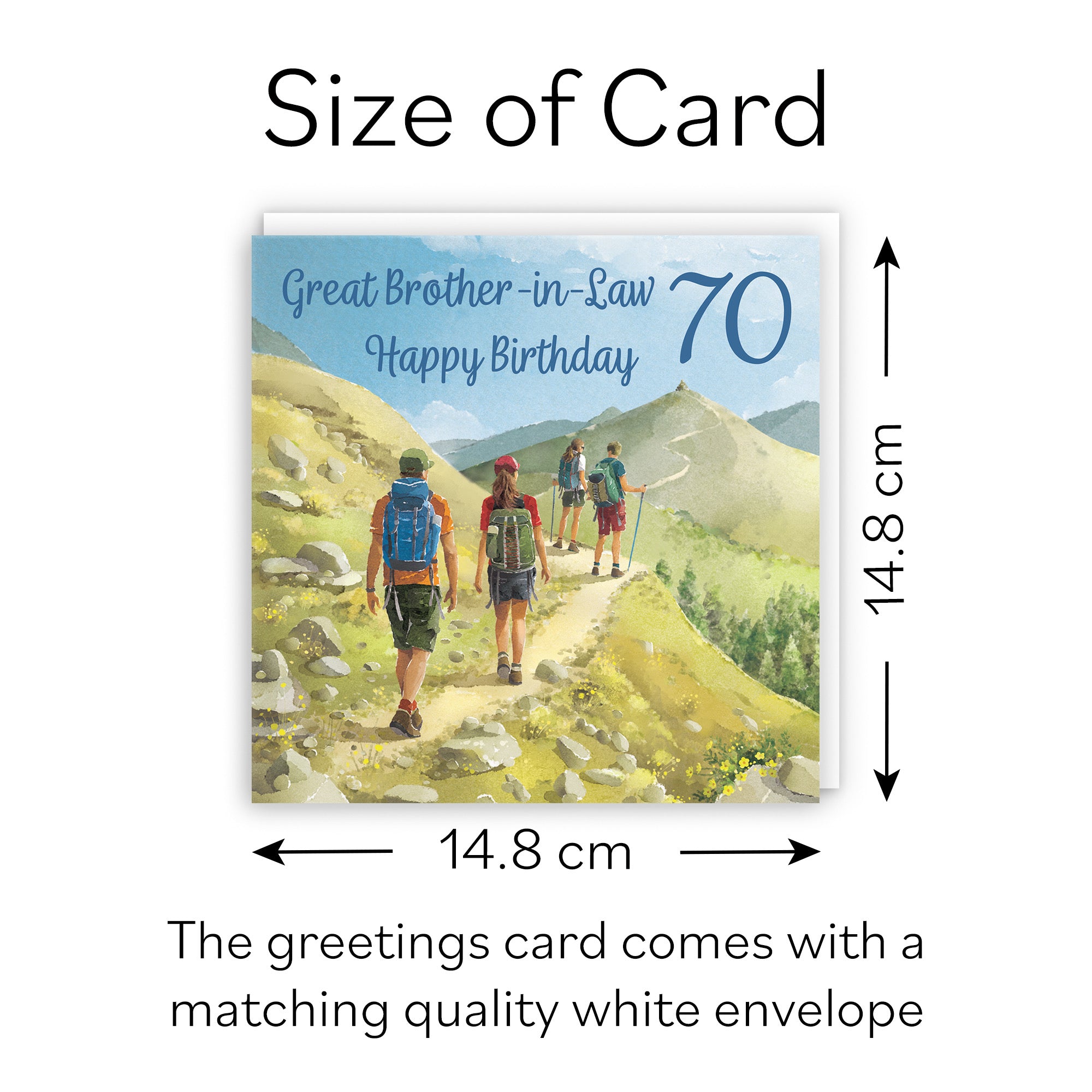 70th Brother In Law Walking Birthday Card Milo's Gallery - Default Title (B0CR1VBPLS)