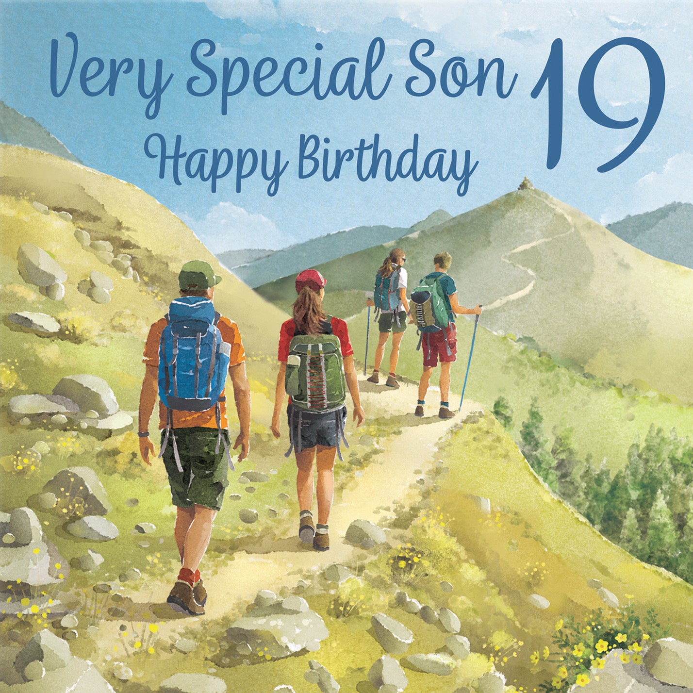 19th Son Walking Birthday Card Milo's Gallery - Default Title (B0CR1VDSYZ)