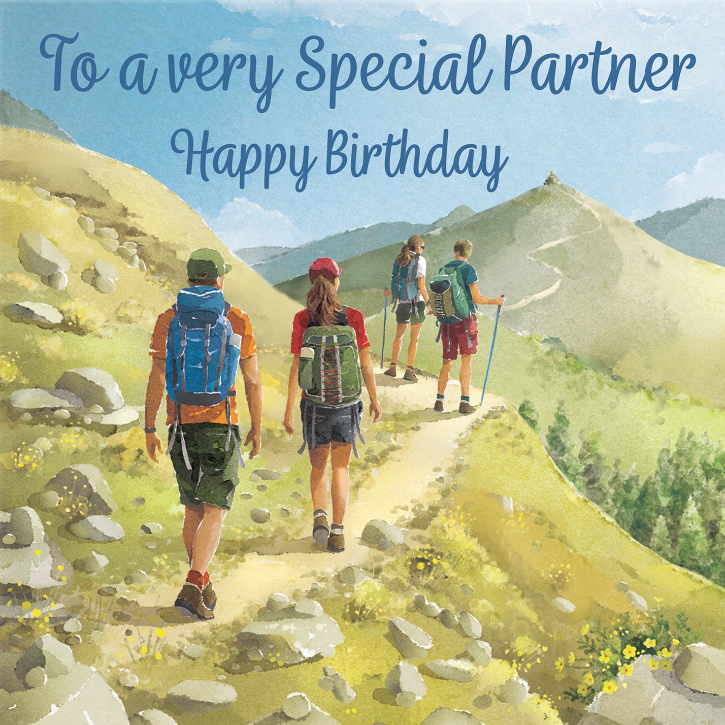 Partner Walking Birthday Card Milo's Gallery - Default Title (B0CR1VFLGJ)