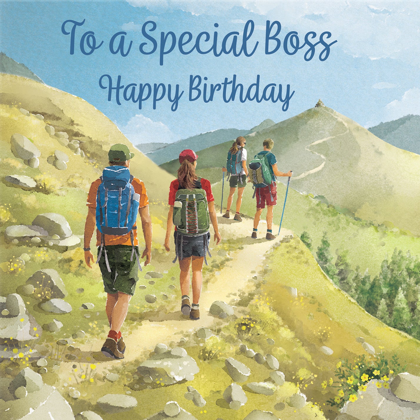 Boss Walking Birthday Card Milo's Gallery - Default Title (B0CR1VM8PC)