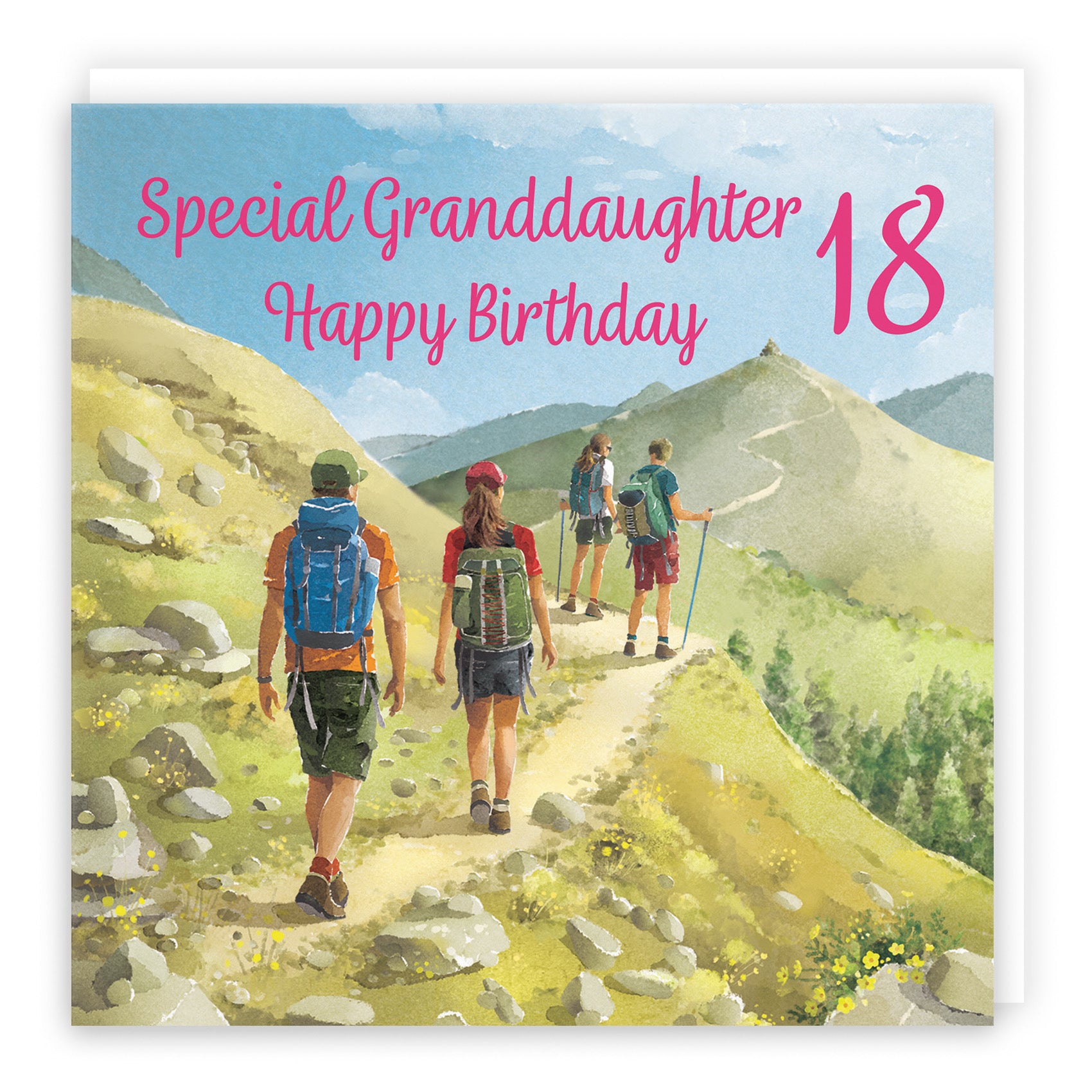 18th Granddaughter Walking Birthday Card Milo's Gallery - Default Title (B0CR1VNHNL)