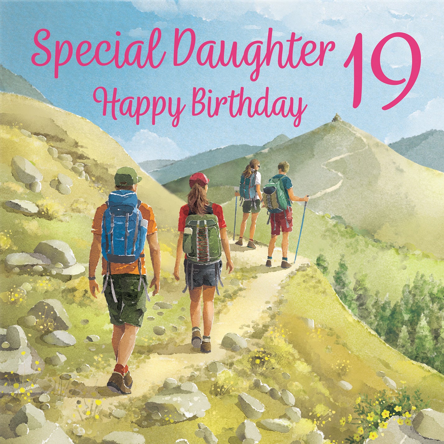 19th Daughter Walking Birthday Card Milo's Gallery - Default Title (B0CR1VNQFB)