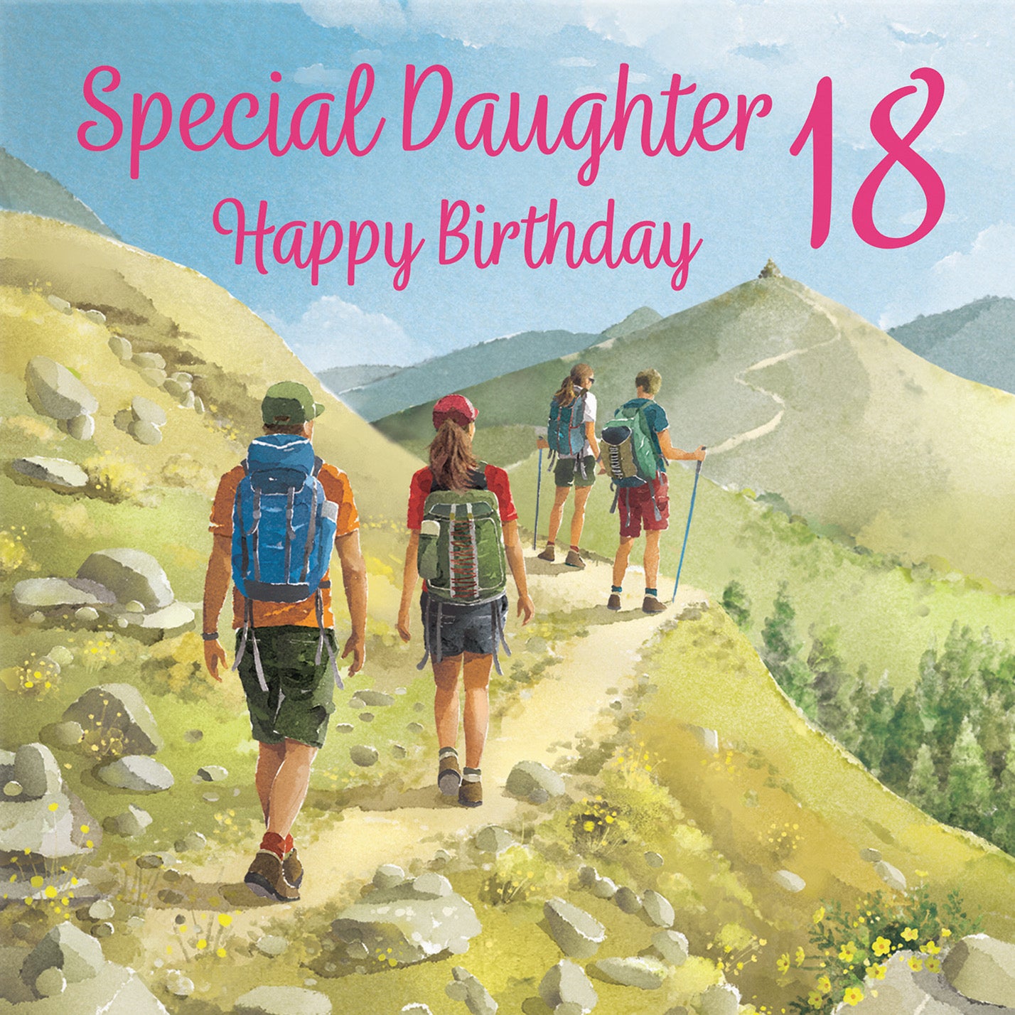 18th Daughter Walking Birthday Card Milo's Gallery - Default Title (B0CR1VQVQK)