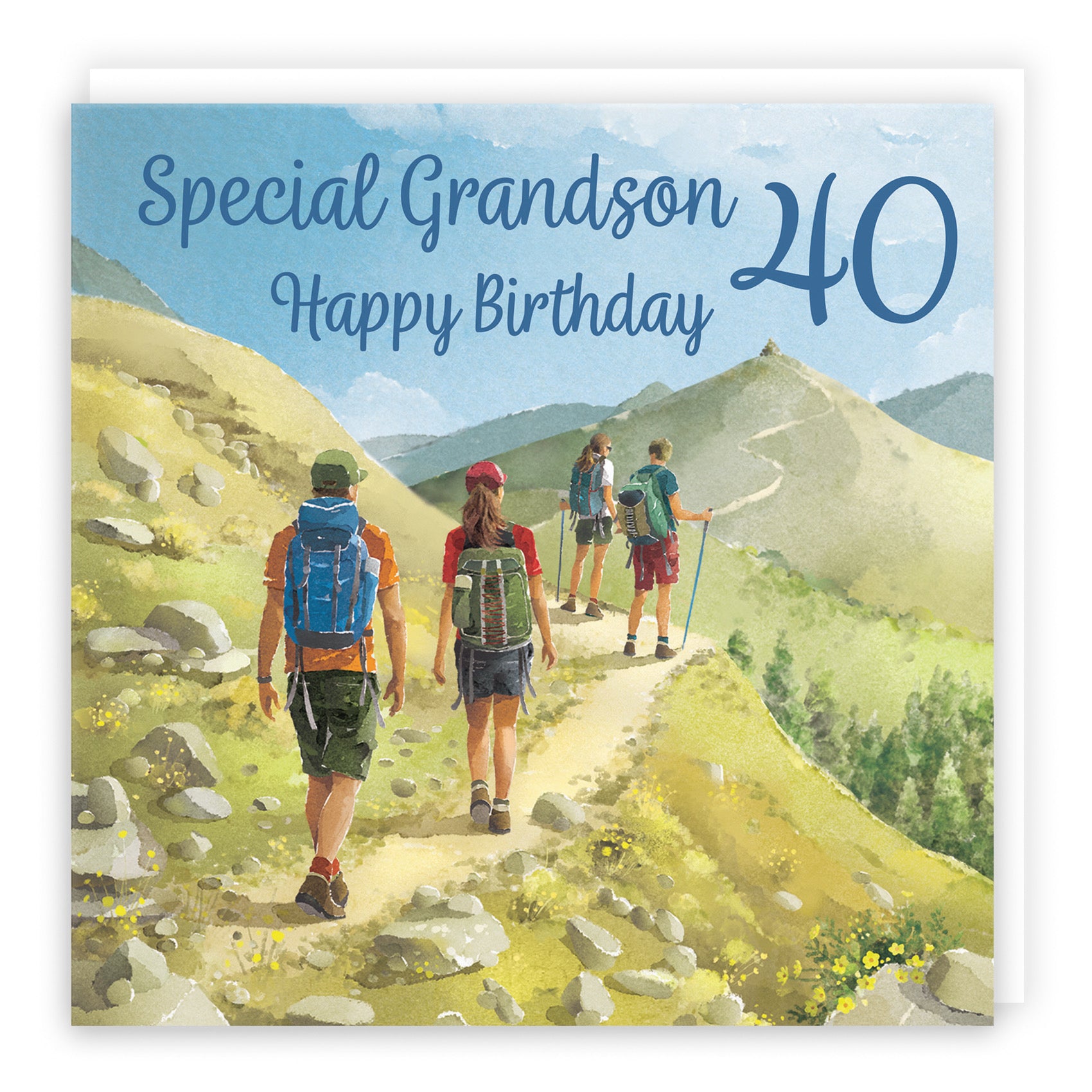 40th Grandson Walking Birthday Card Milo's Gallery - Default Title (B0CR1VWHW1)