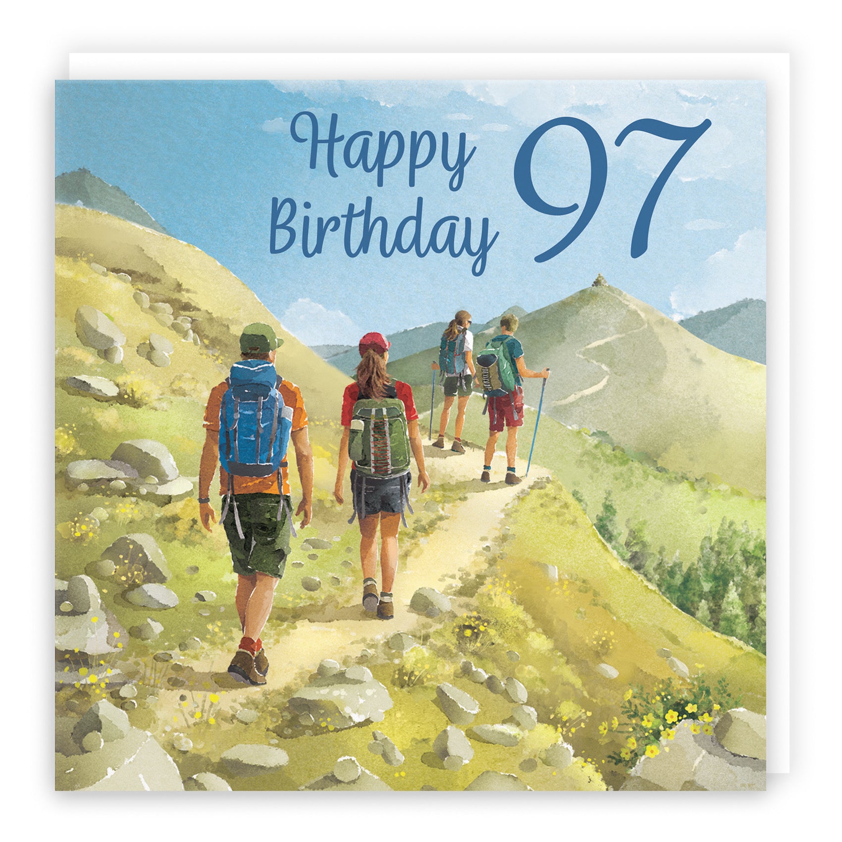 Walking 97th Birthday Card Milo's Gallery - Default Title (B0CR1WB5YF)