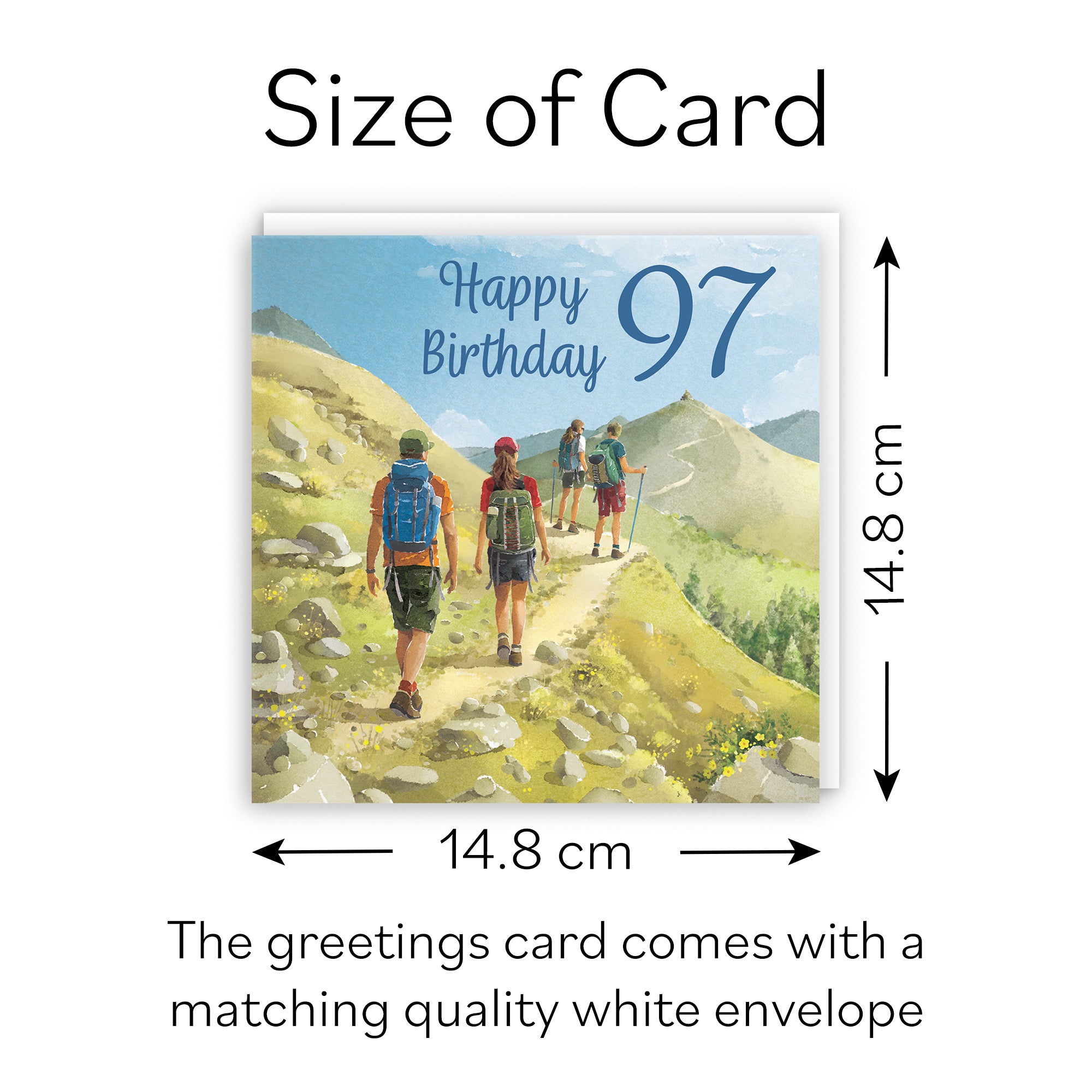 Walking 97th Birthday Card Milo's Gallery - Default Title (B0CR1WB5YF)