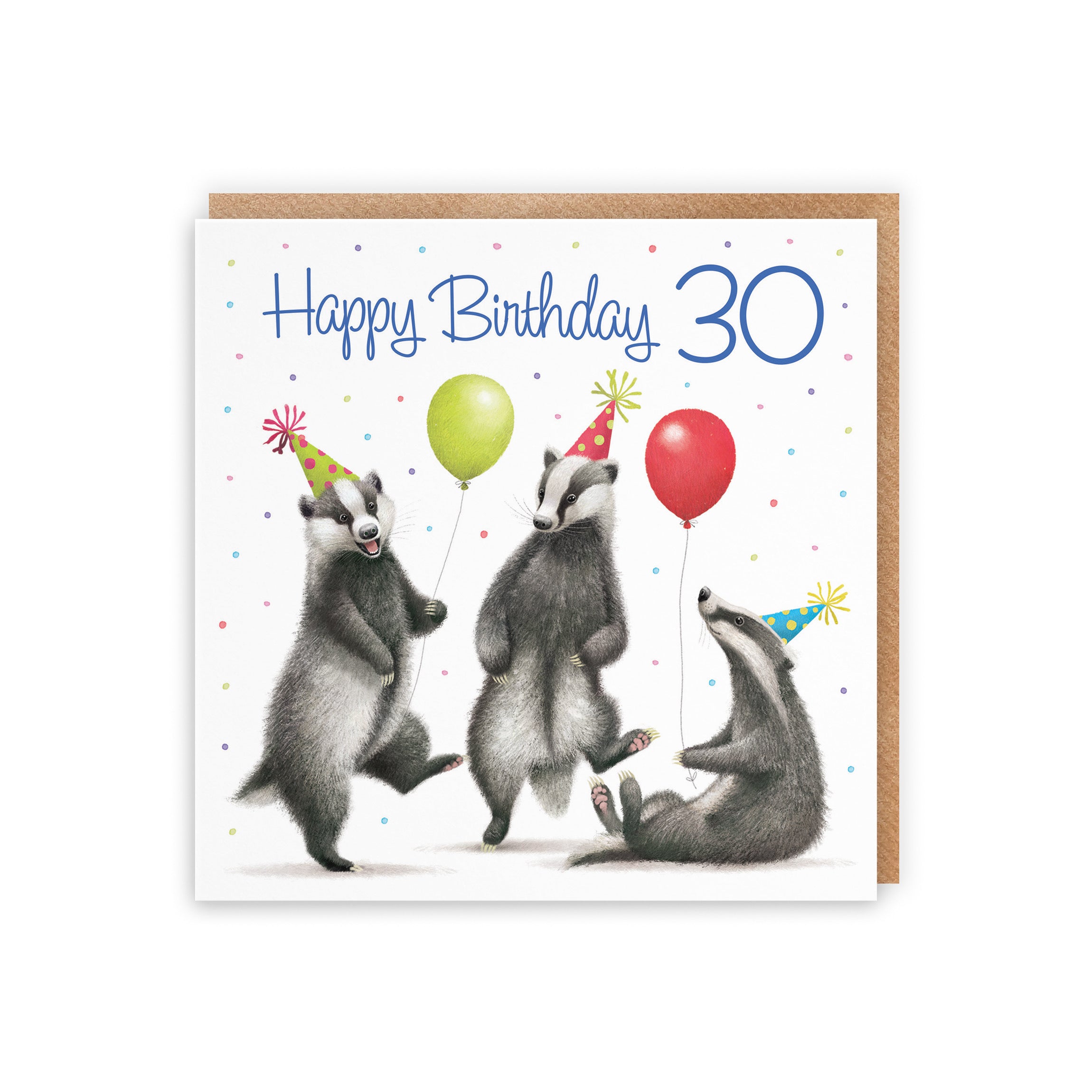 Badgers 30th Birthday Card Milo's Gallery - Default Title (B0CRXMJ37D)