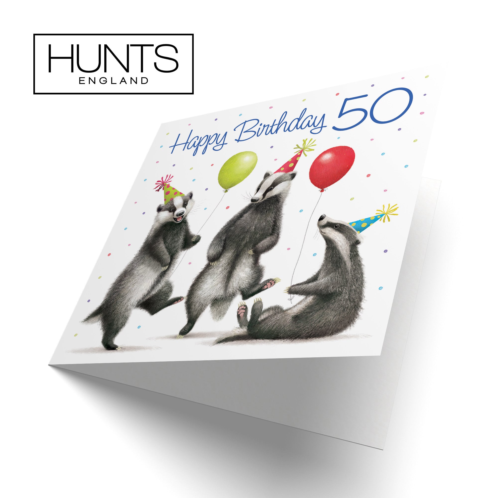 Badgers 50th Birthday Card Milo's Gallery - Default Title (B0CRXP5CHR)