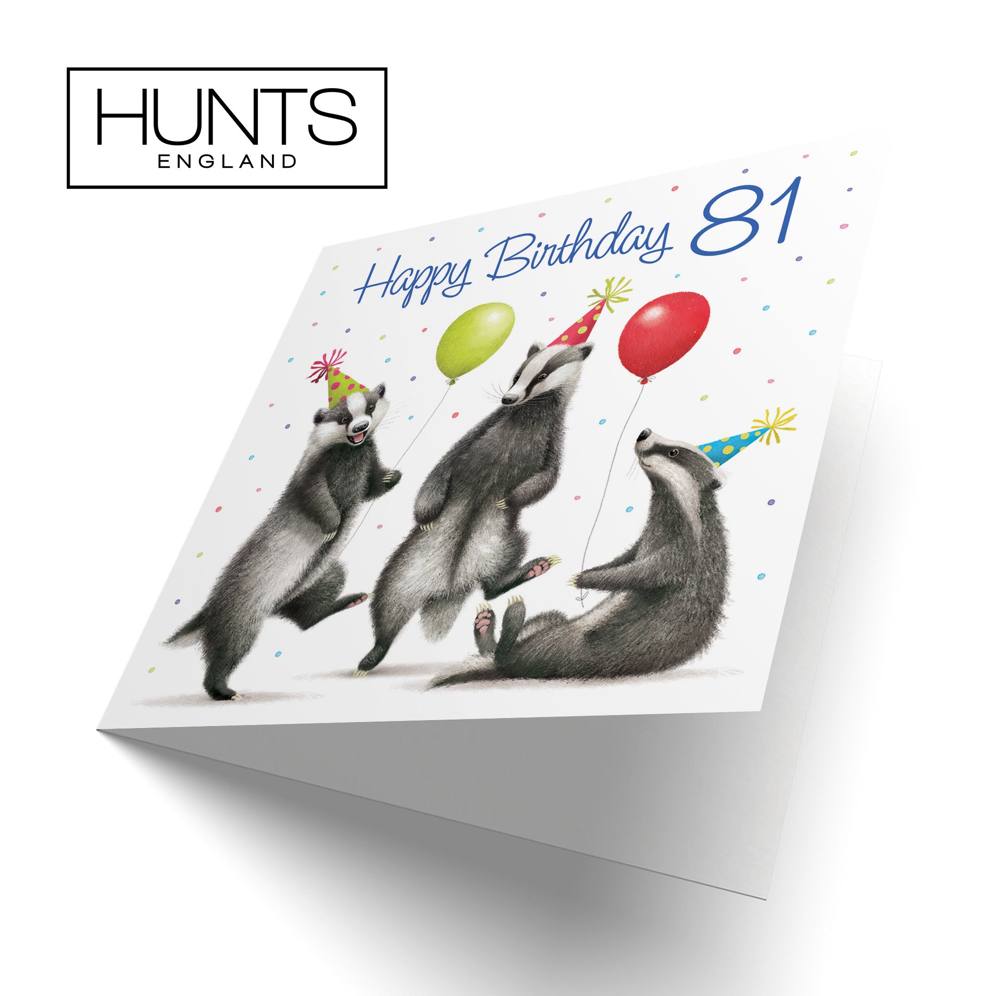 Badgers 81st Birthday Card Milo's Gallery - Default Title (B0CRXSCP19)