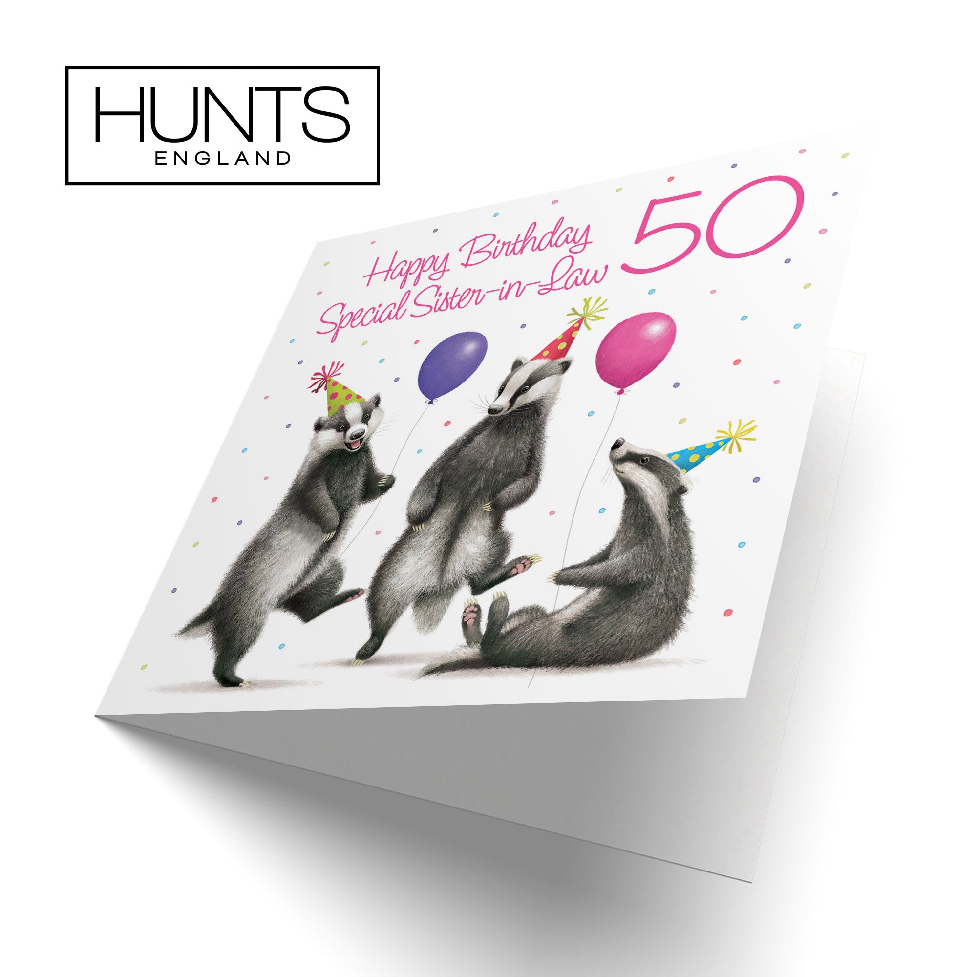 50th Sister In Law Badgers Birthday Card Milo's Gallery - Default Title (B0CRXSCZC7)