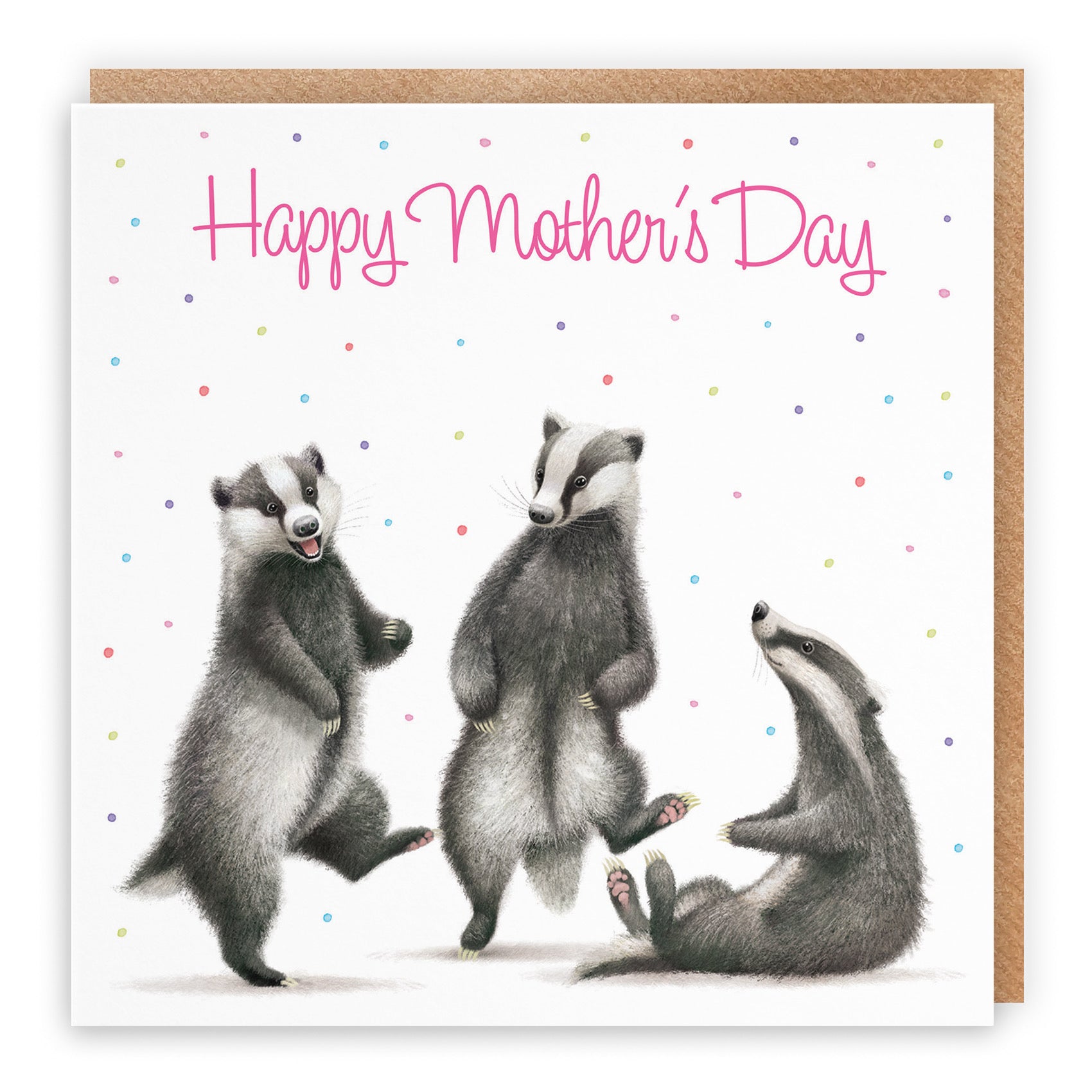 Badgers Mother's Day Card Milo's Gallery - Default Title (B0CRXTCCS3)