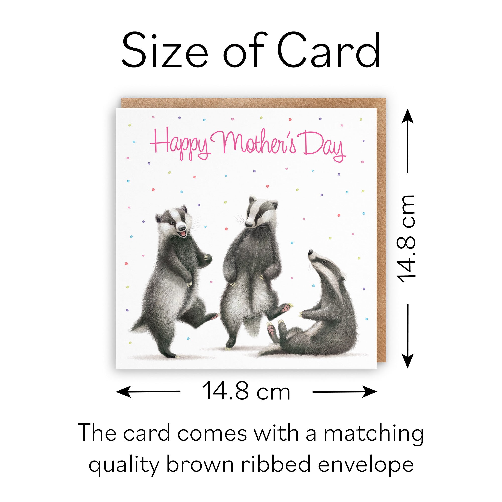 Badgers Mother's Day Card Milo's Gallery - Default Title (B0CRXTCCS3)