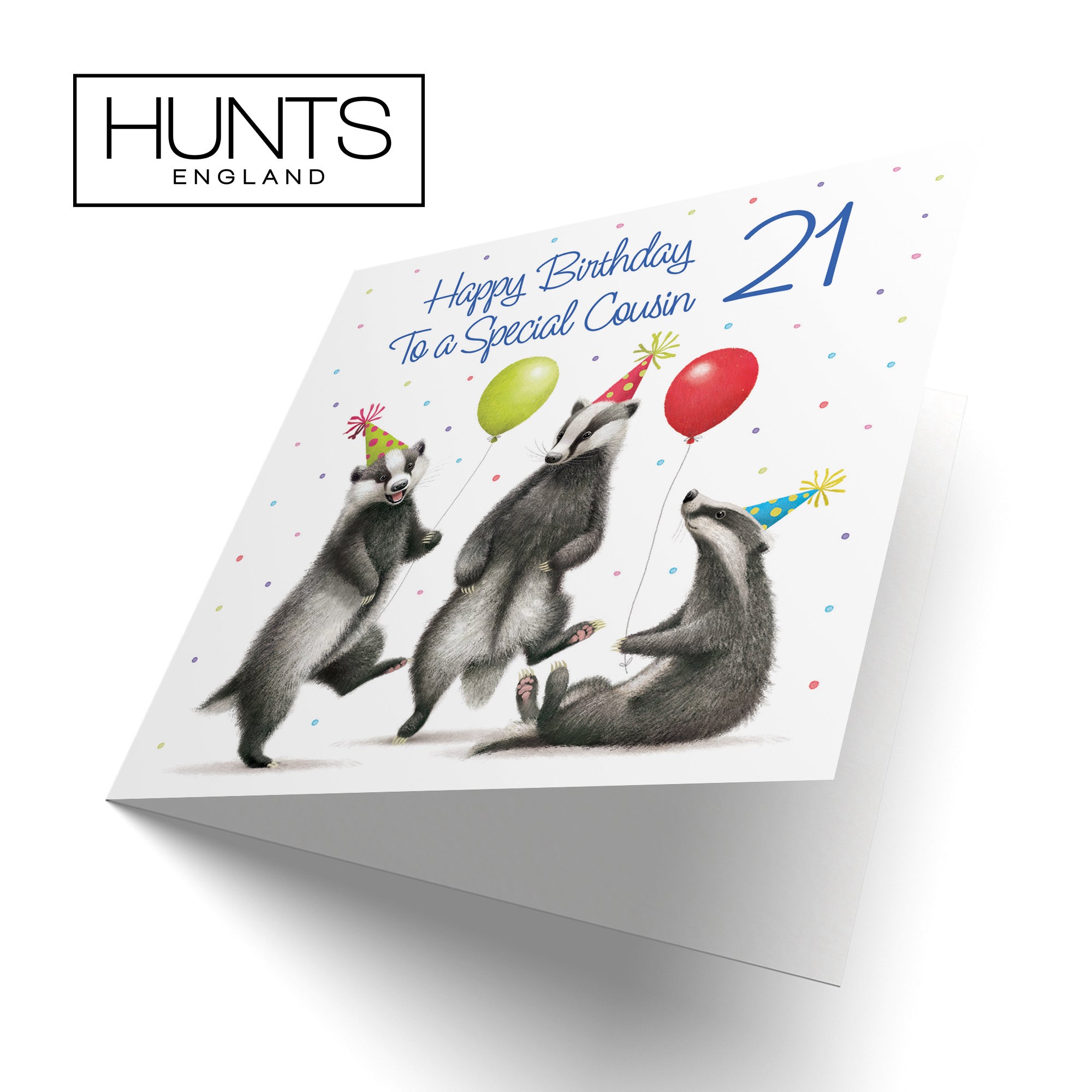 21st Cousin Badgers Birthday Card Milo's Gallery - Default Title (B0CRXTMW5Q)