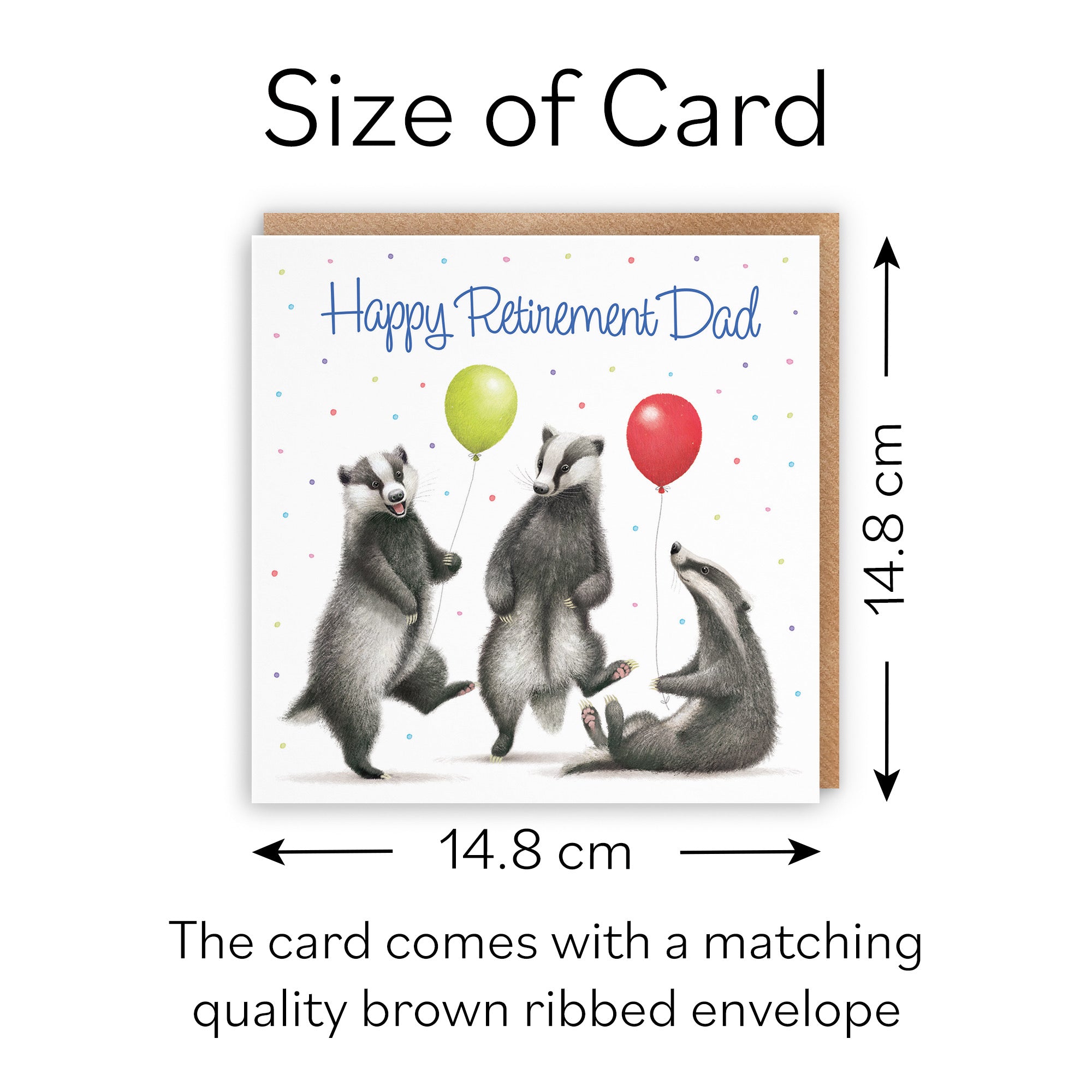 Badgers Dad Retirement Card Milo's Gallery - Default Title (B0CRY13DTX)