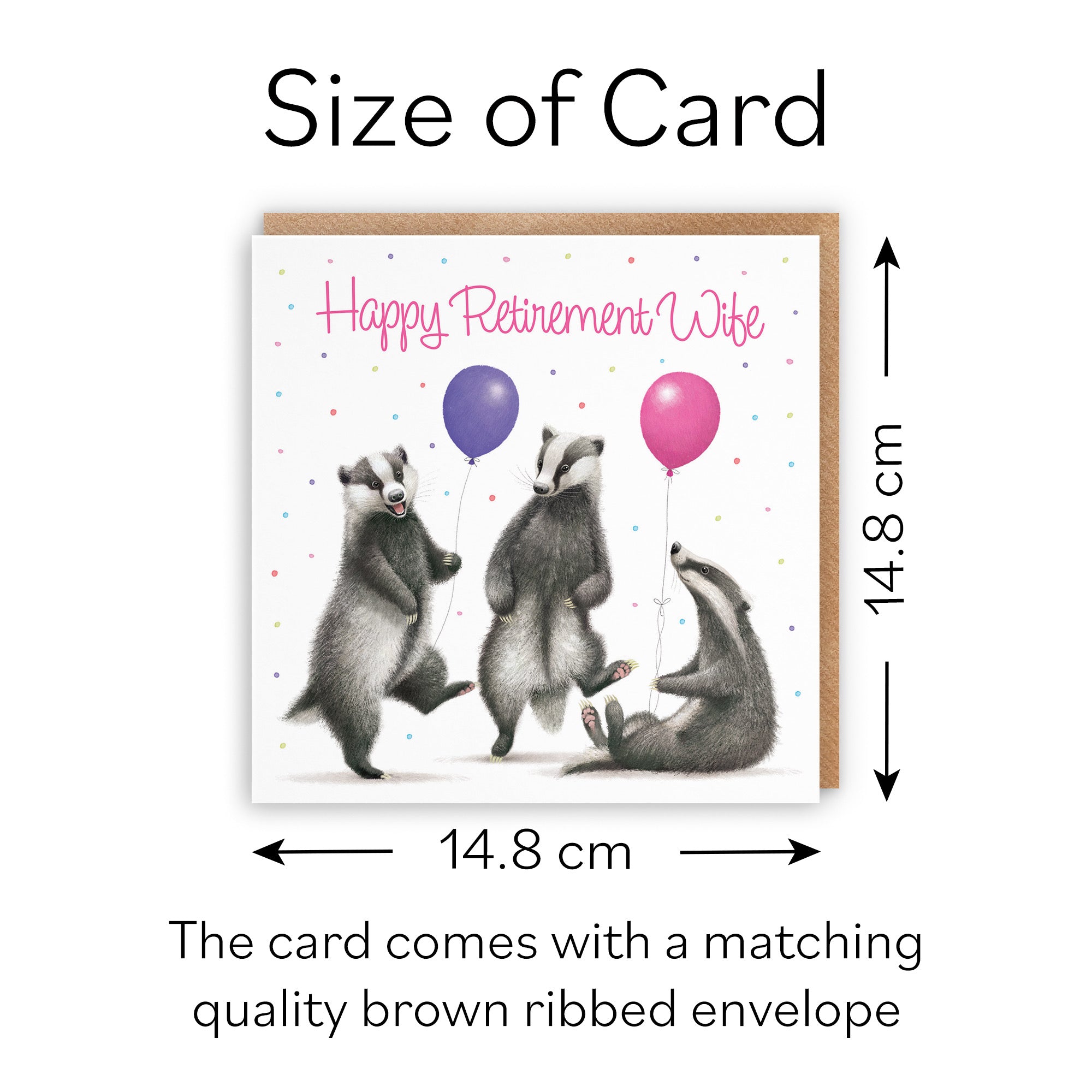 Badgers Wife Retirement Card Milo's Gallery - Default Title (B0CRY157KZ)