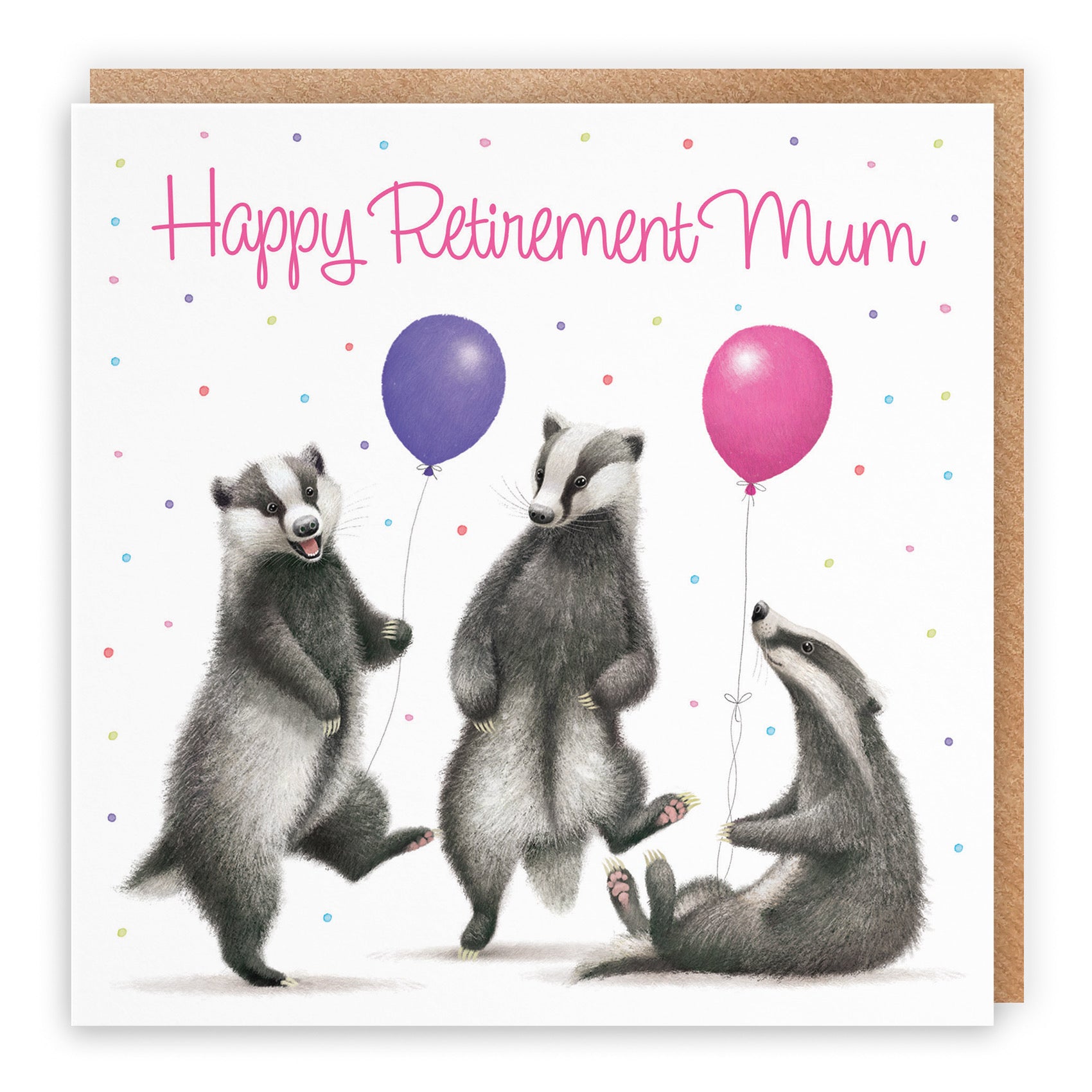 Badgers Mum Retirement Card Milo's Gallery - Default Title (B0CRY19ZZ2)