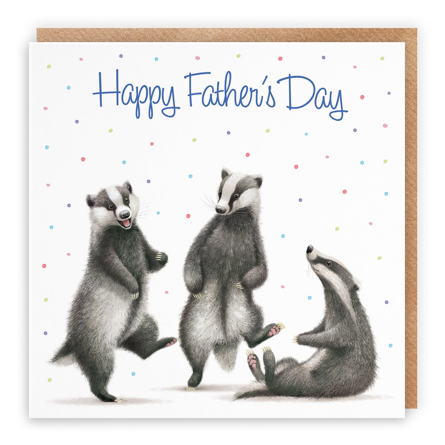 Badgers Father's Day Card Milo's Gallery - Default Title (B0CRY2K24L)