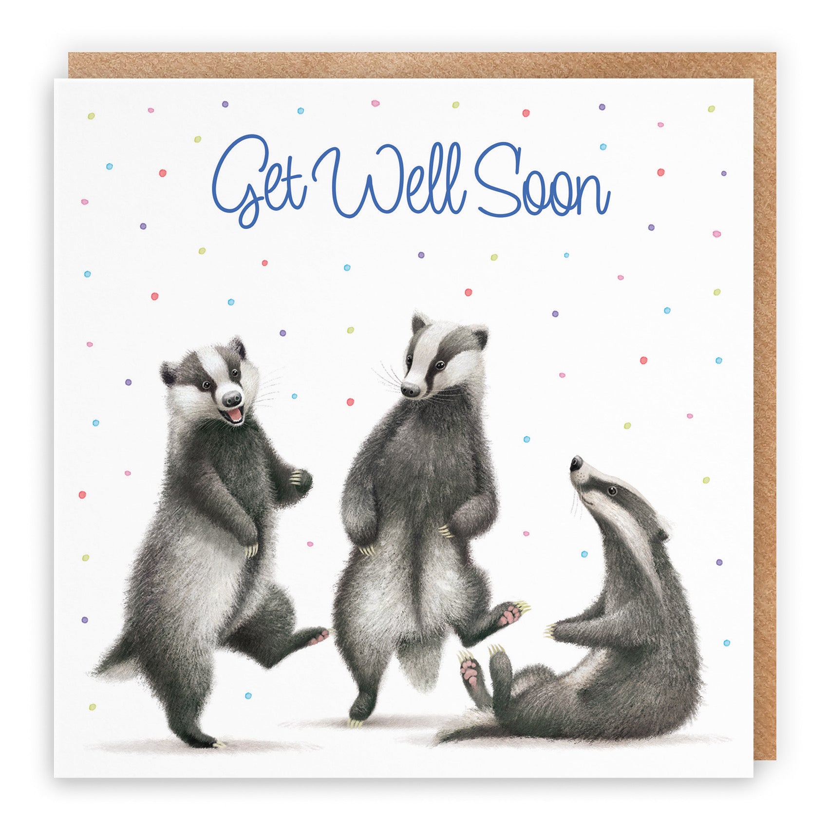 Badgers Get Well Soon Card Milo's Gallery - Default Title (B0CRY3ZTXT)